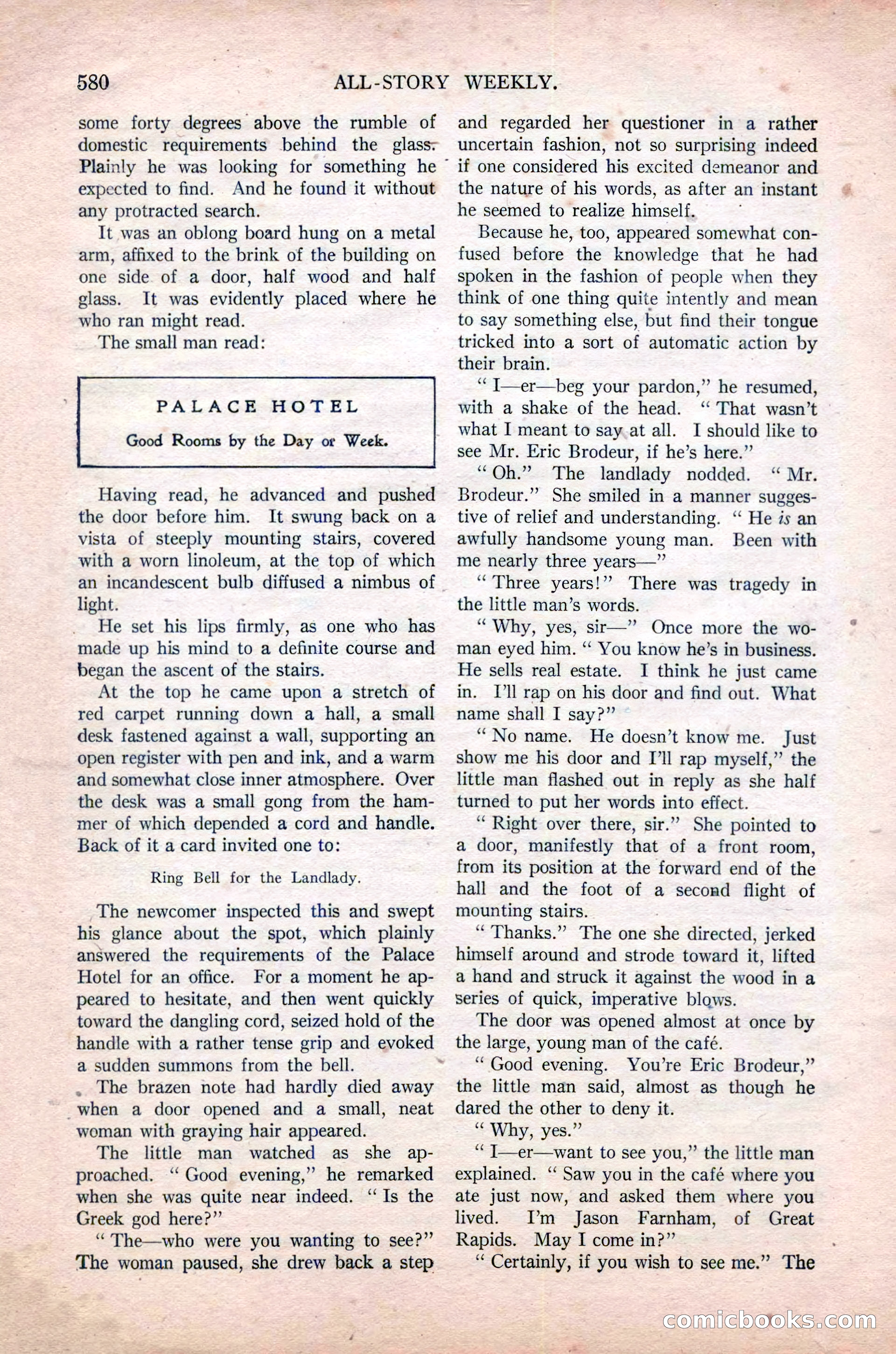 All-Story Weekly, November 16, 1918 — page 14 of 188