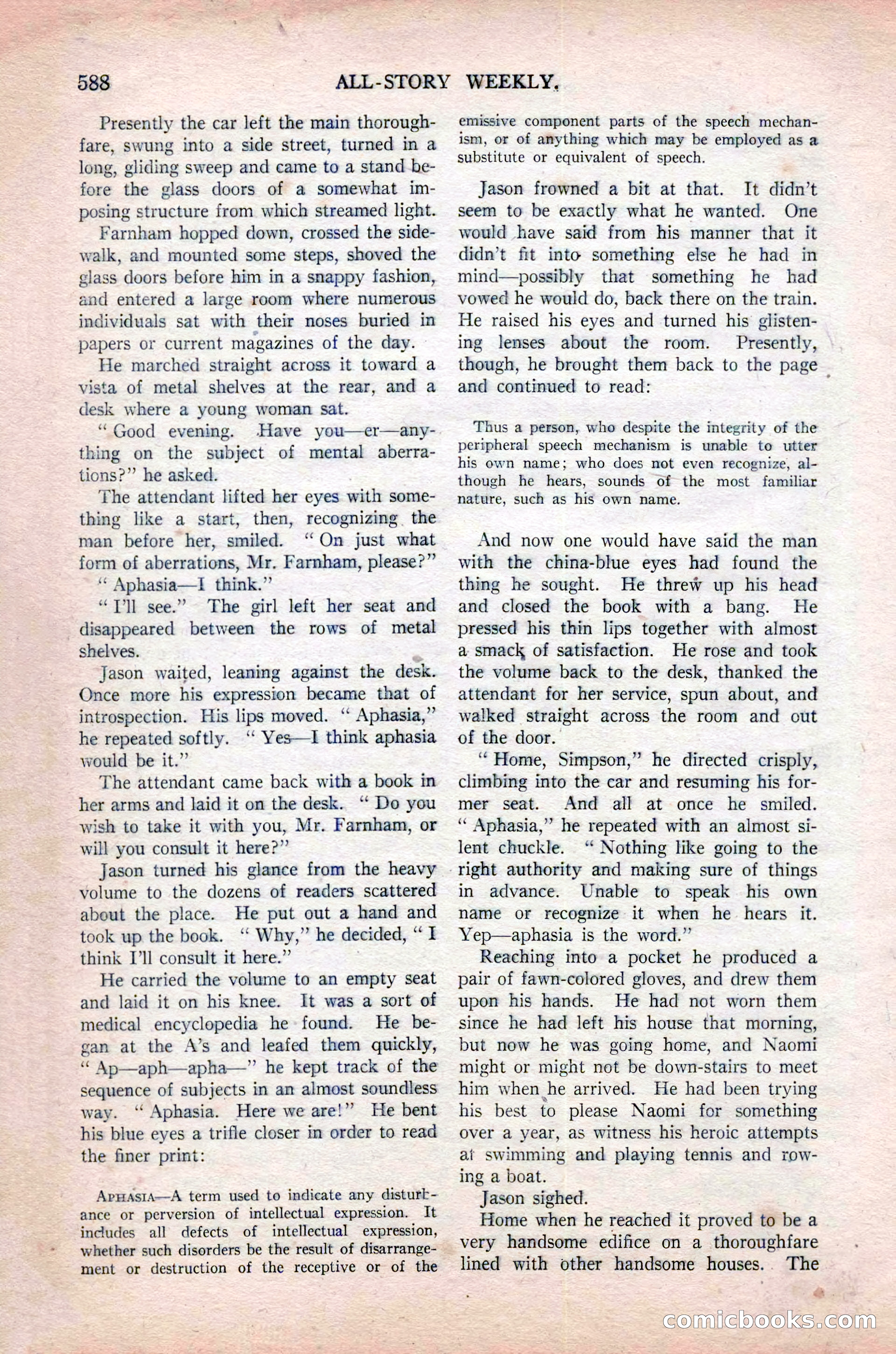 All-Story Weekly, November 16, 1918 — page 22 of 188
