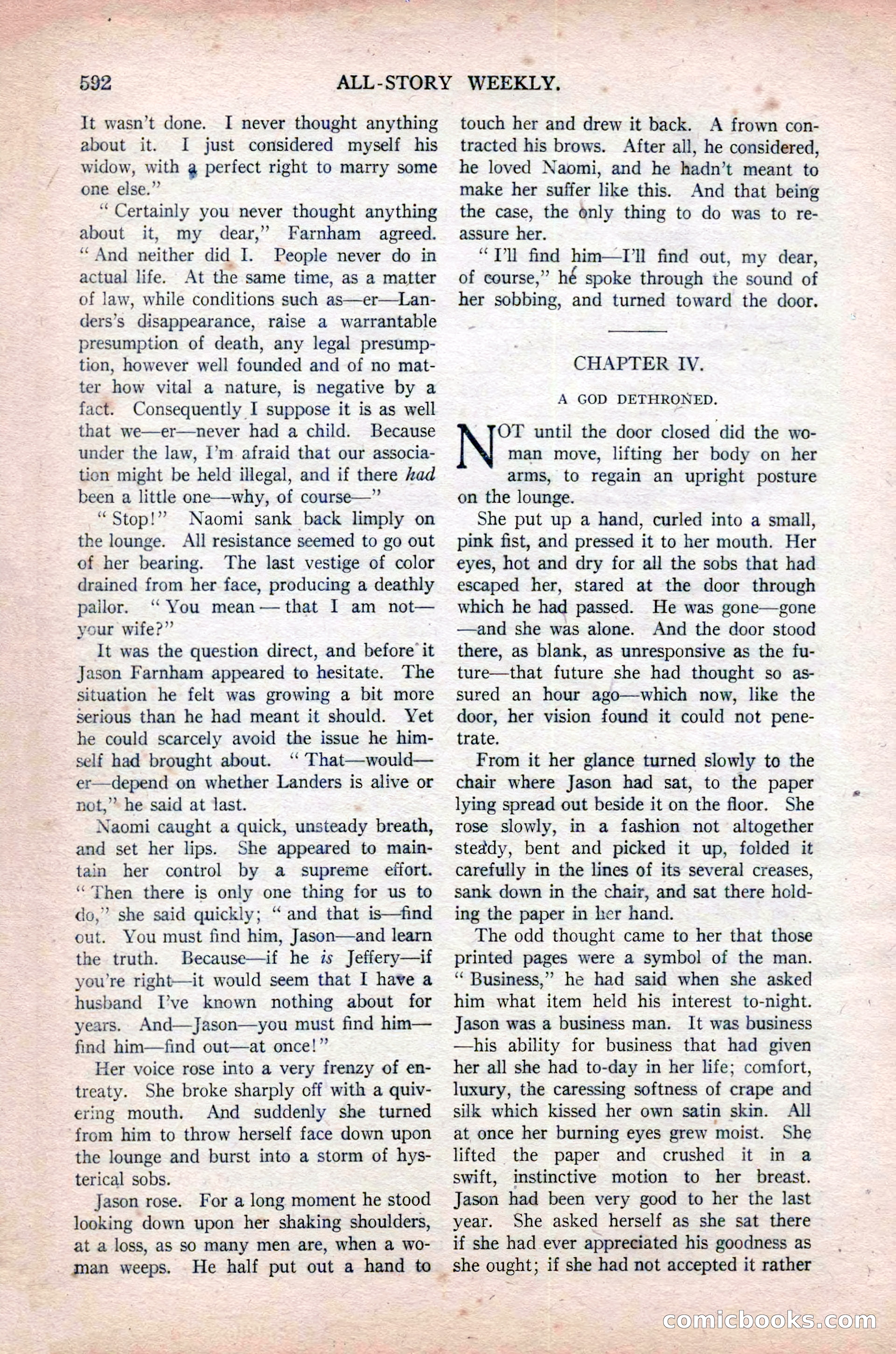All-Story Weekly, November 16, 1918 — page 26 of 188