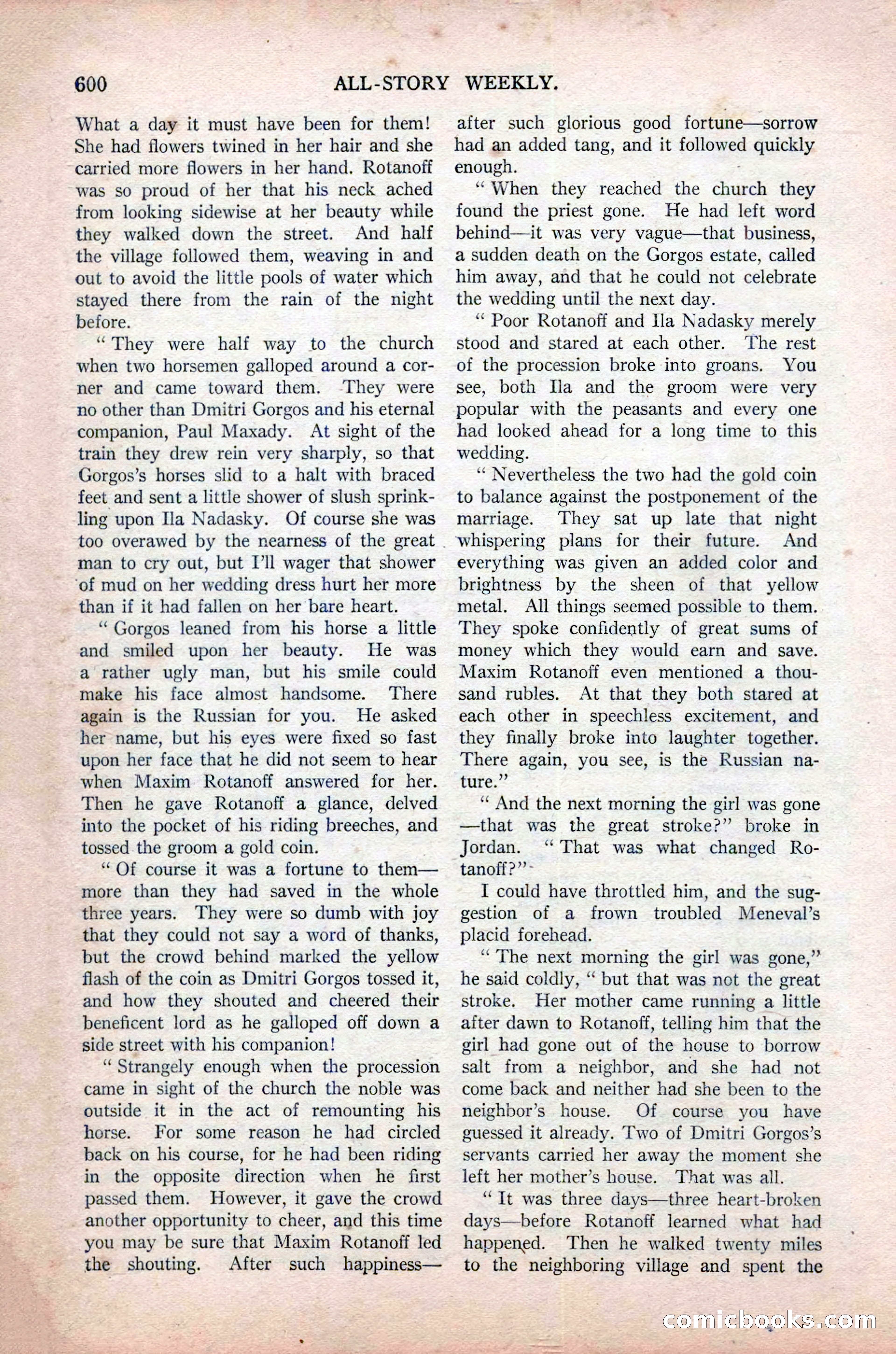 All-Story Weekly, November 16, 1918 — page 34 of 188