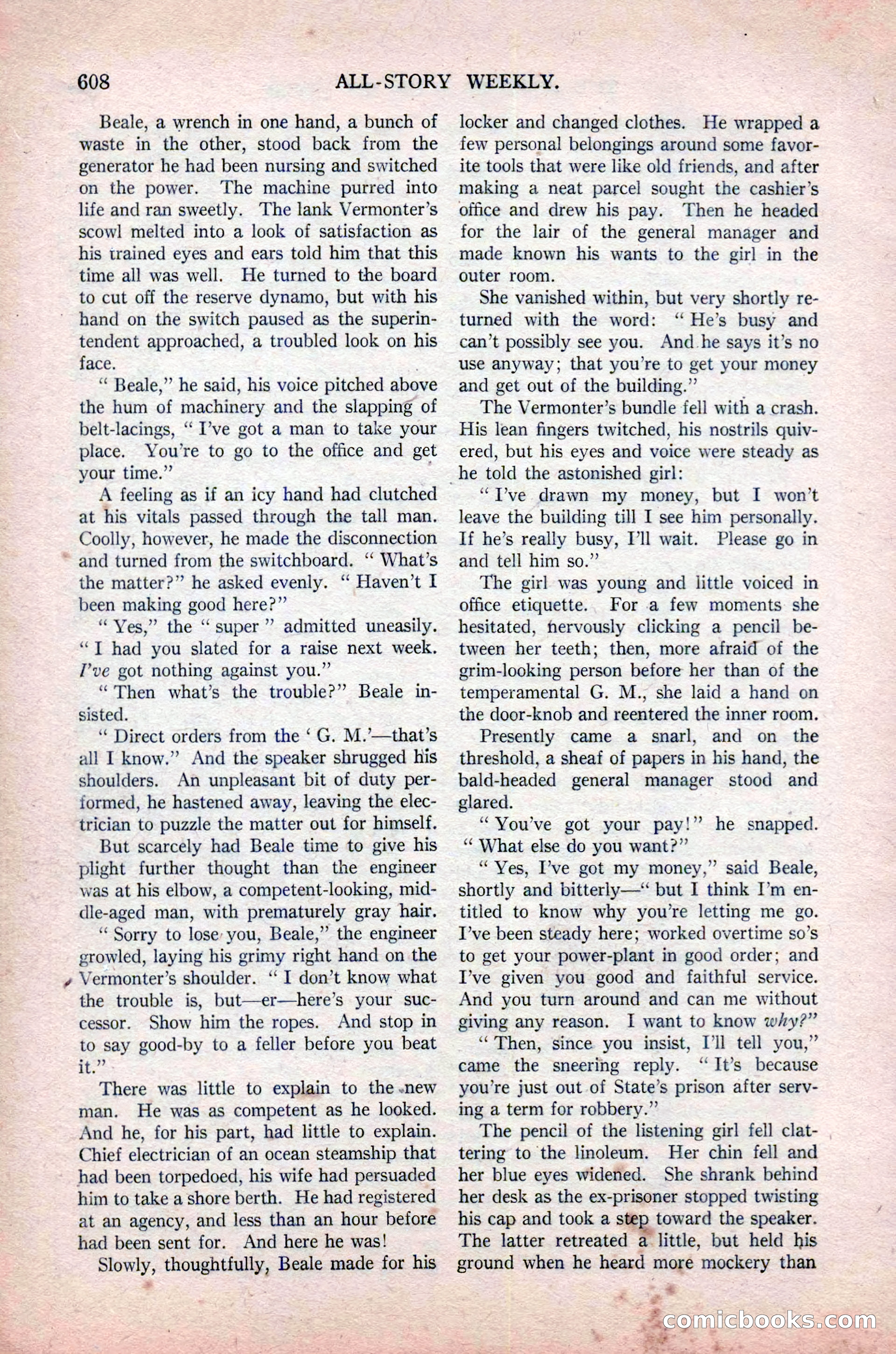 All-Story Weekly, November 16, 1918 — page 42 of 188