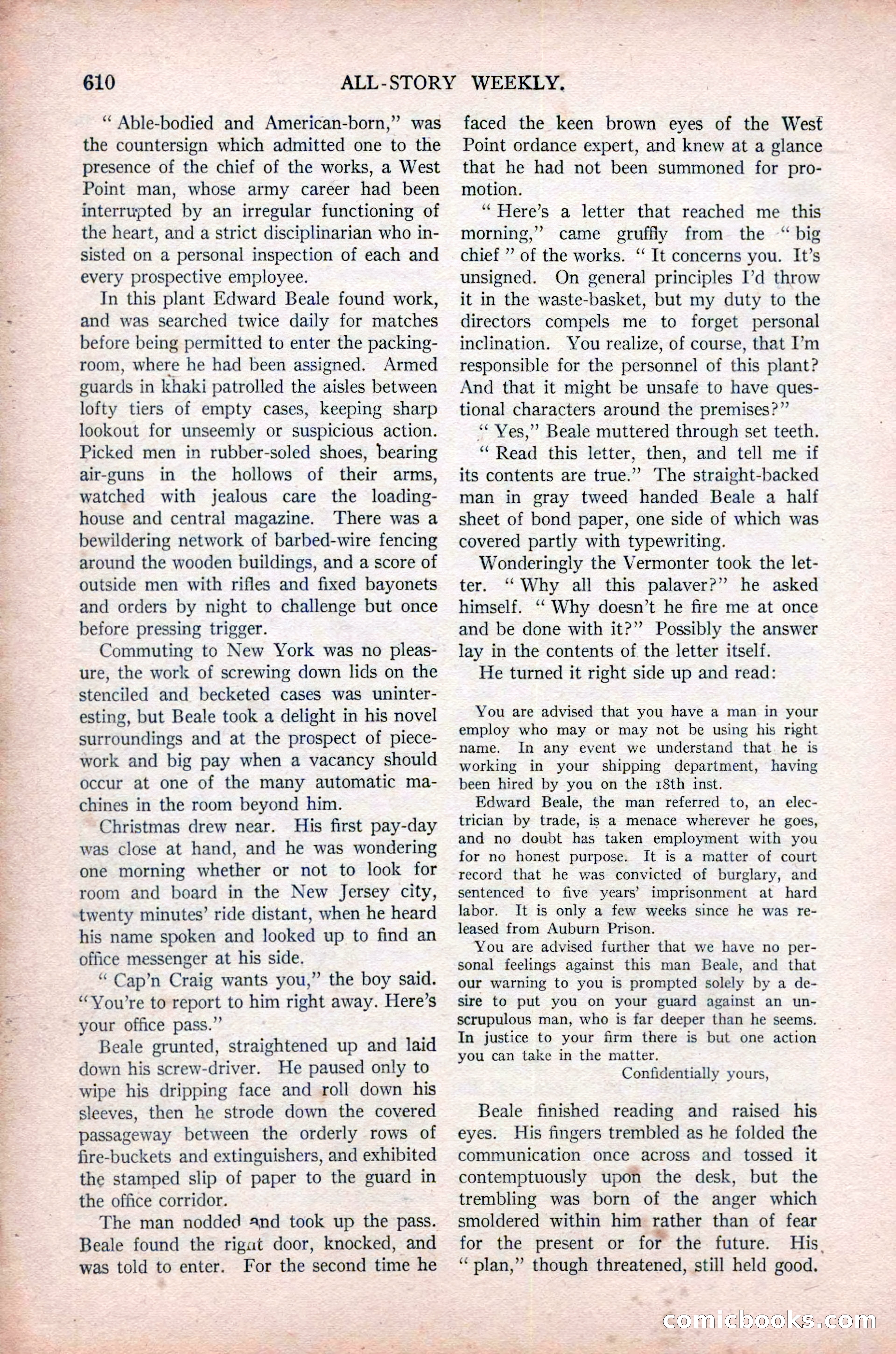 All-Story Weekly, November 16, 1918 — page 44 of 188