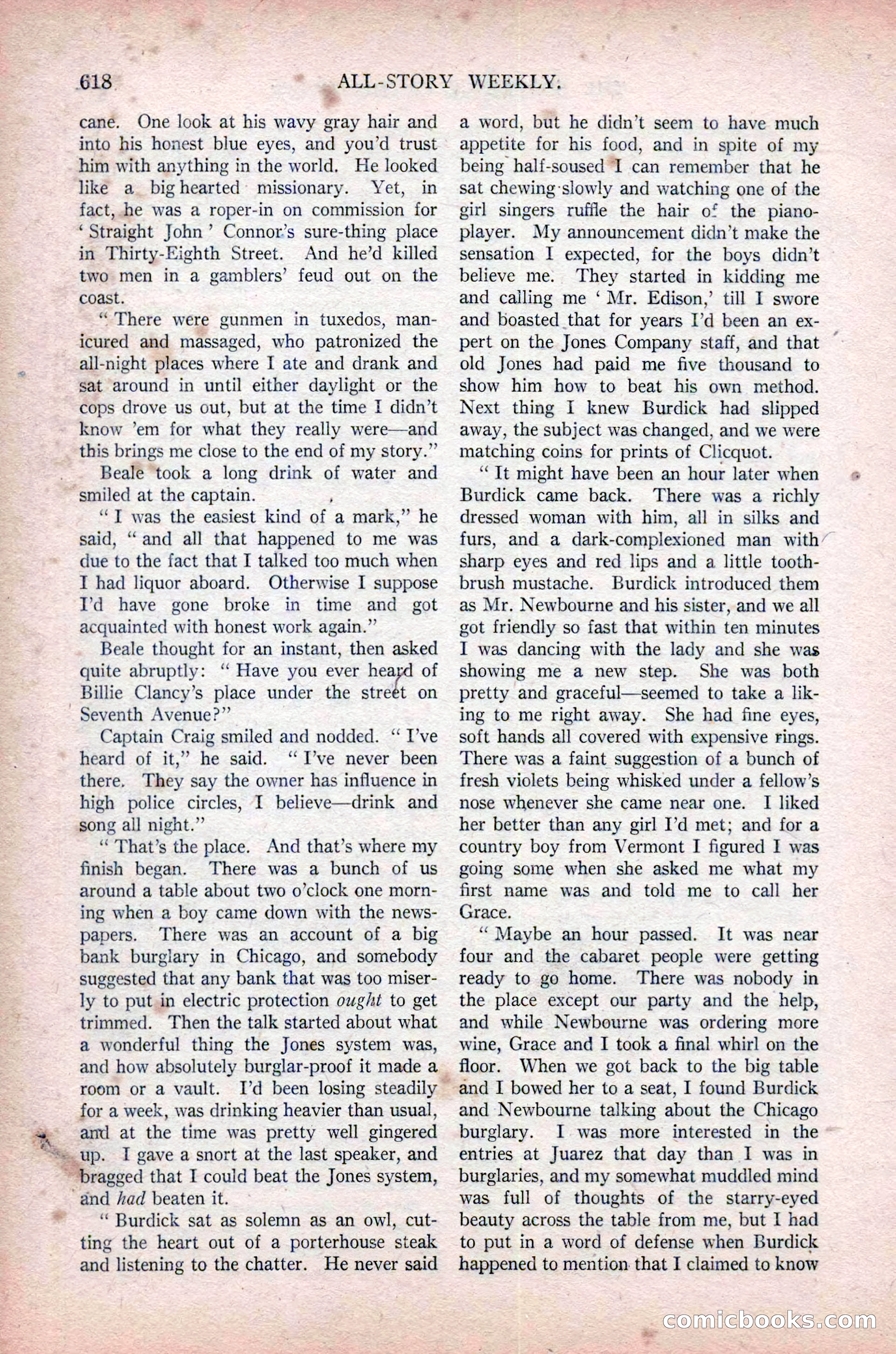 All-Story Weekly, November 16, 1918 — page 52 of 188