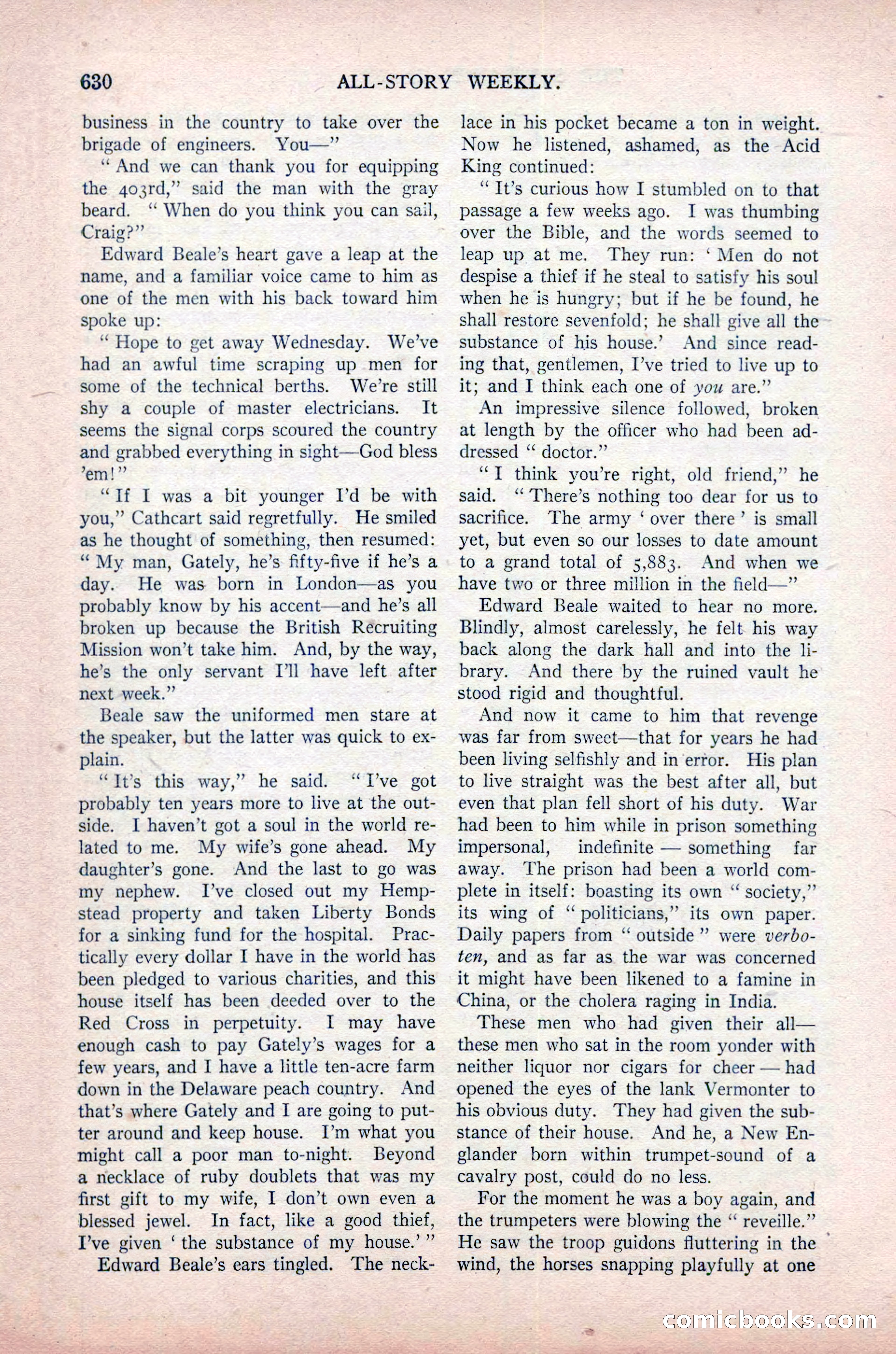 All-Story Weekly, November 16, 1918 — page 64 of 188