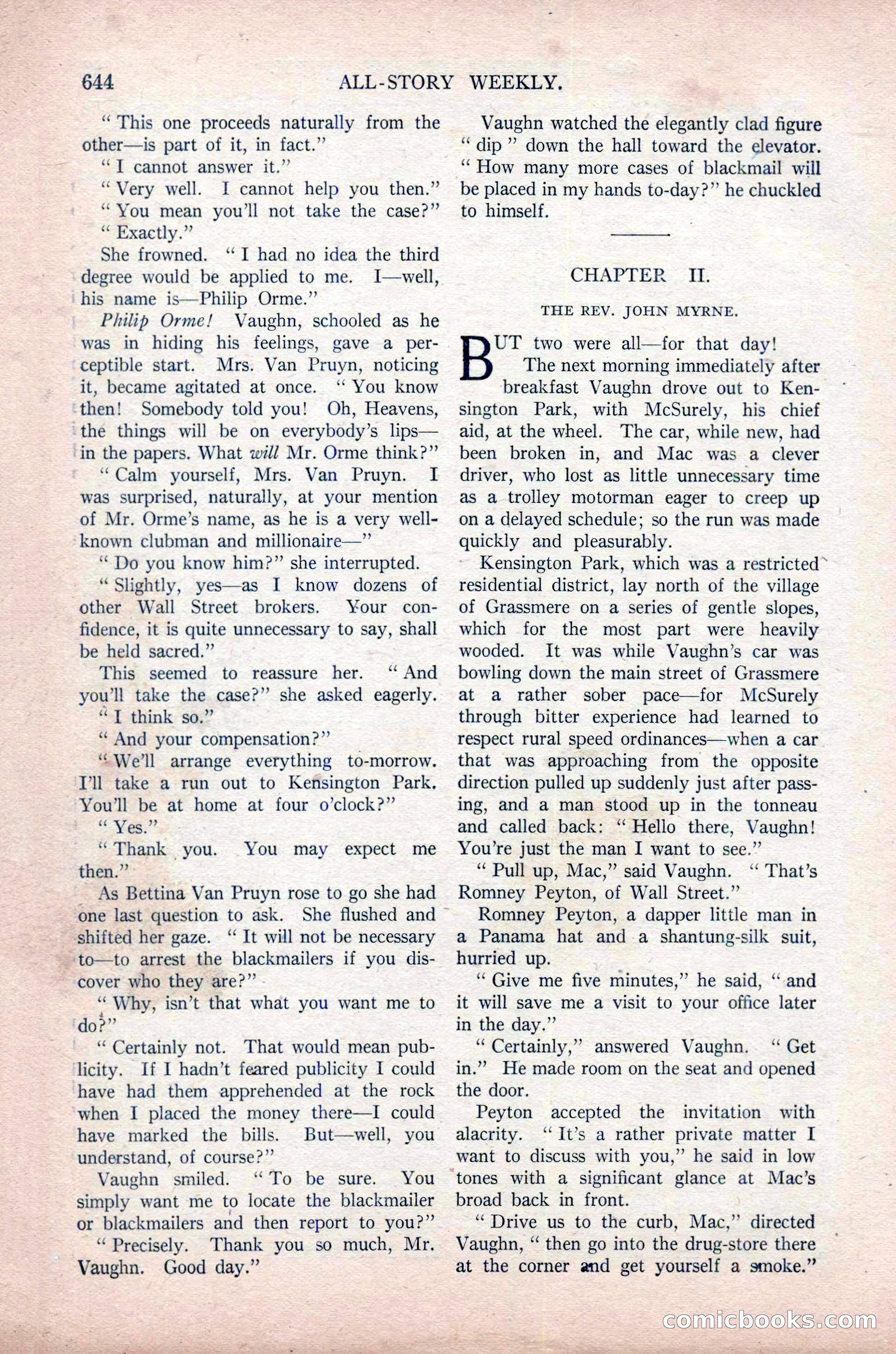 All-Story Weekly, November 16, 1918 — page 78 of 188
