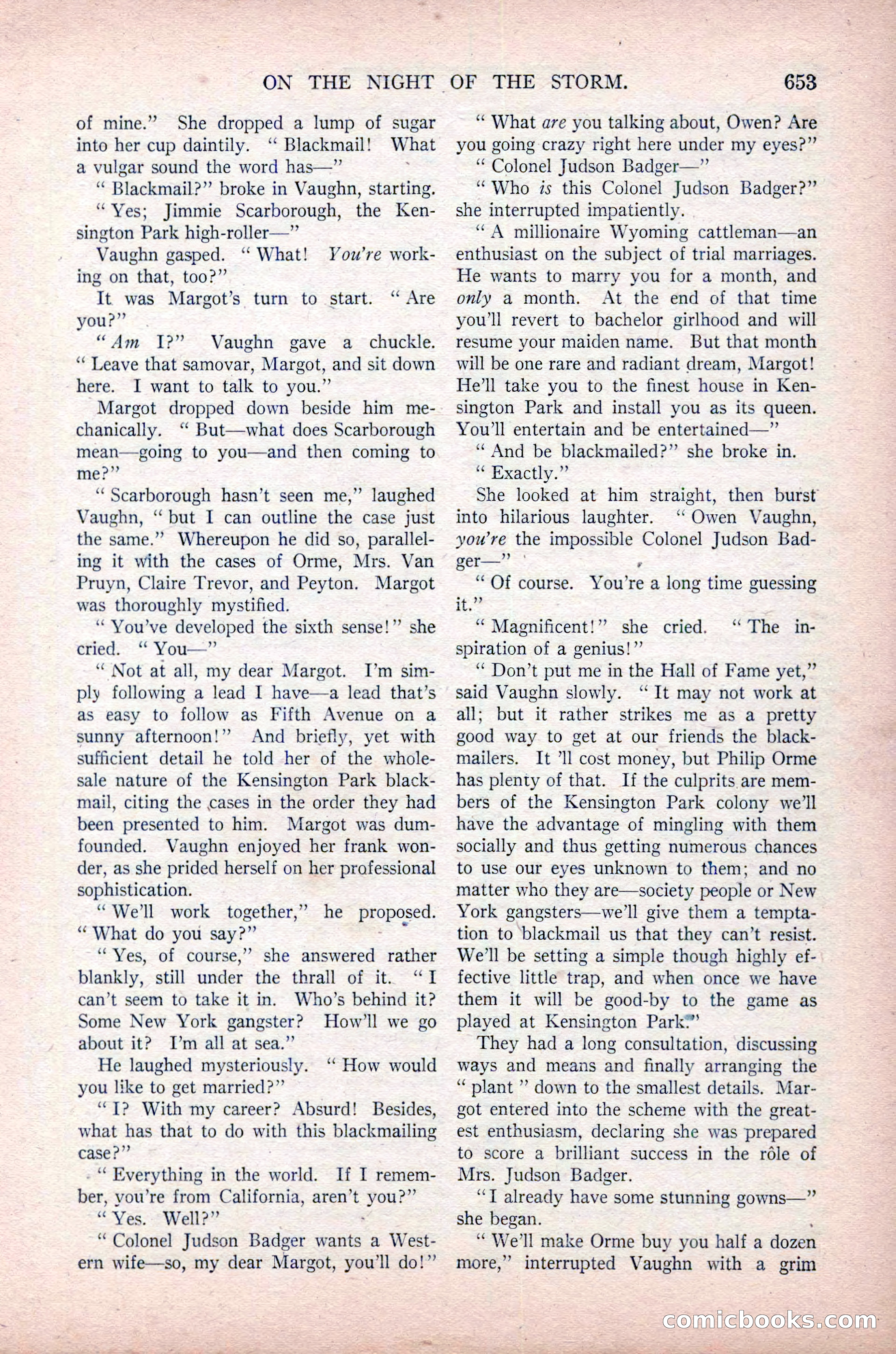 All-Story Weekly, November 16, 1918 — page 87 of 188