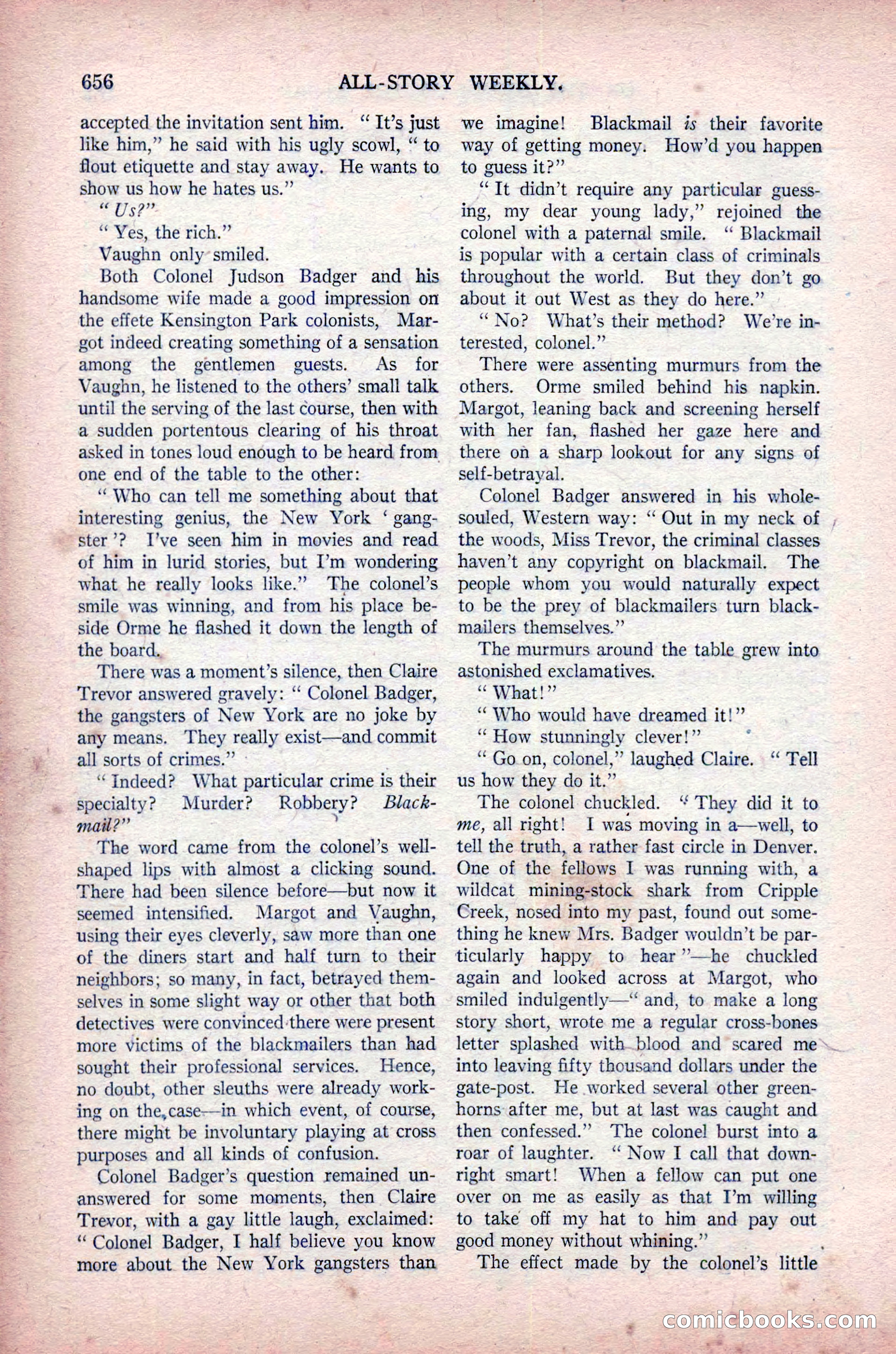 All-Story Weekly, November 16, 1918 — page 90 of 188