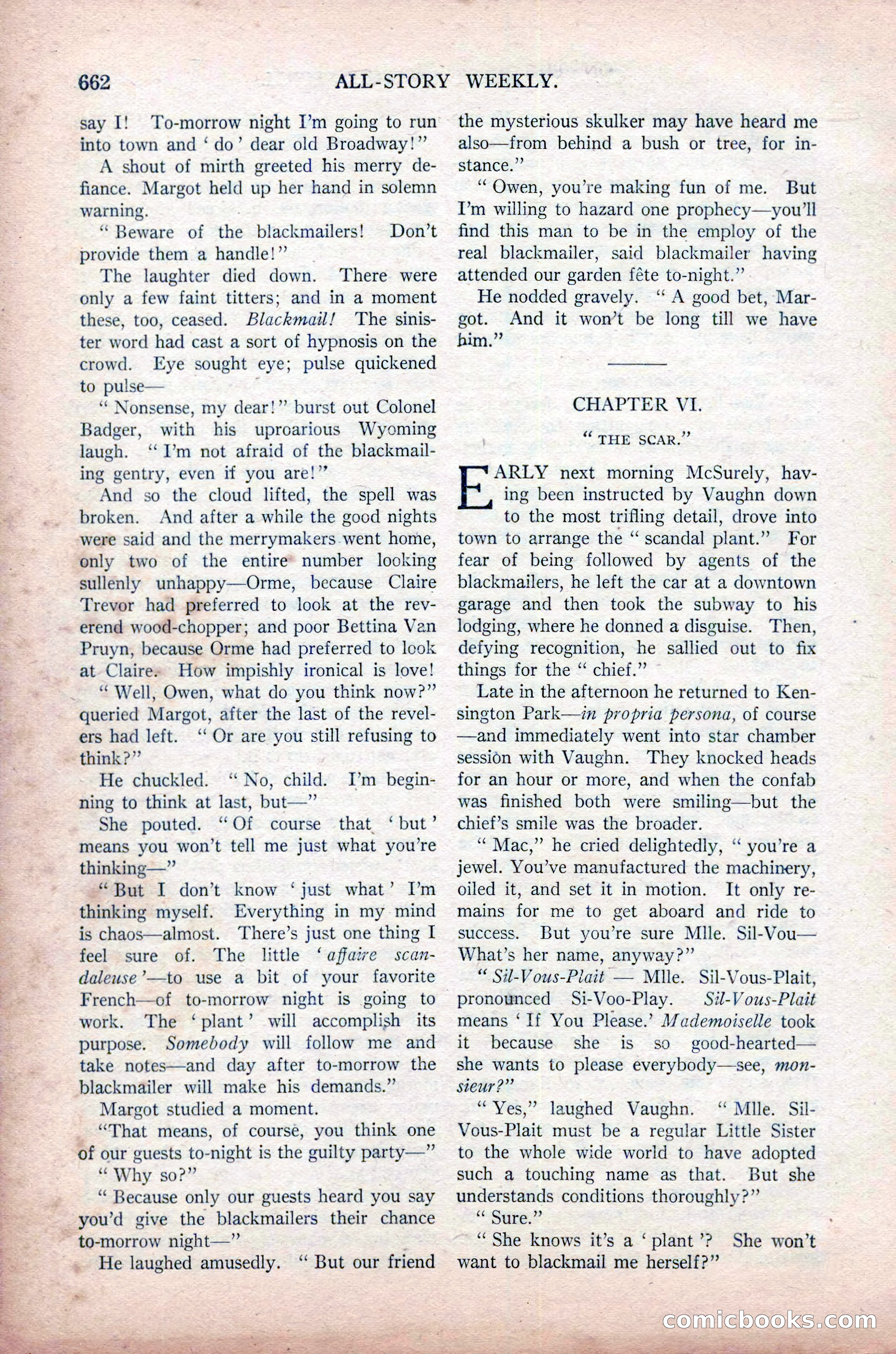 All-Story Weekly, November 16, 1918 — page 96 of 188