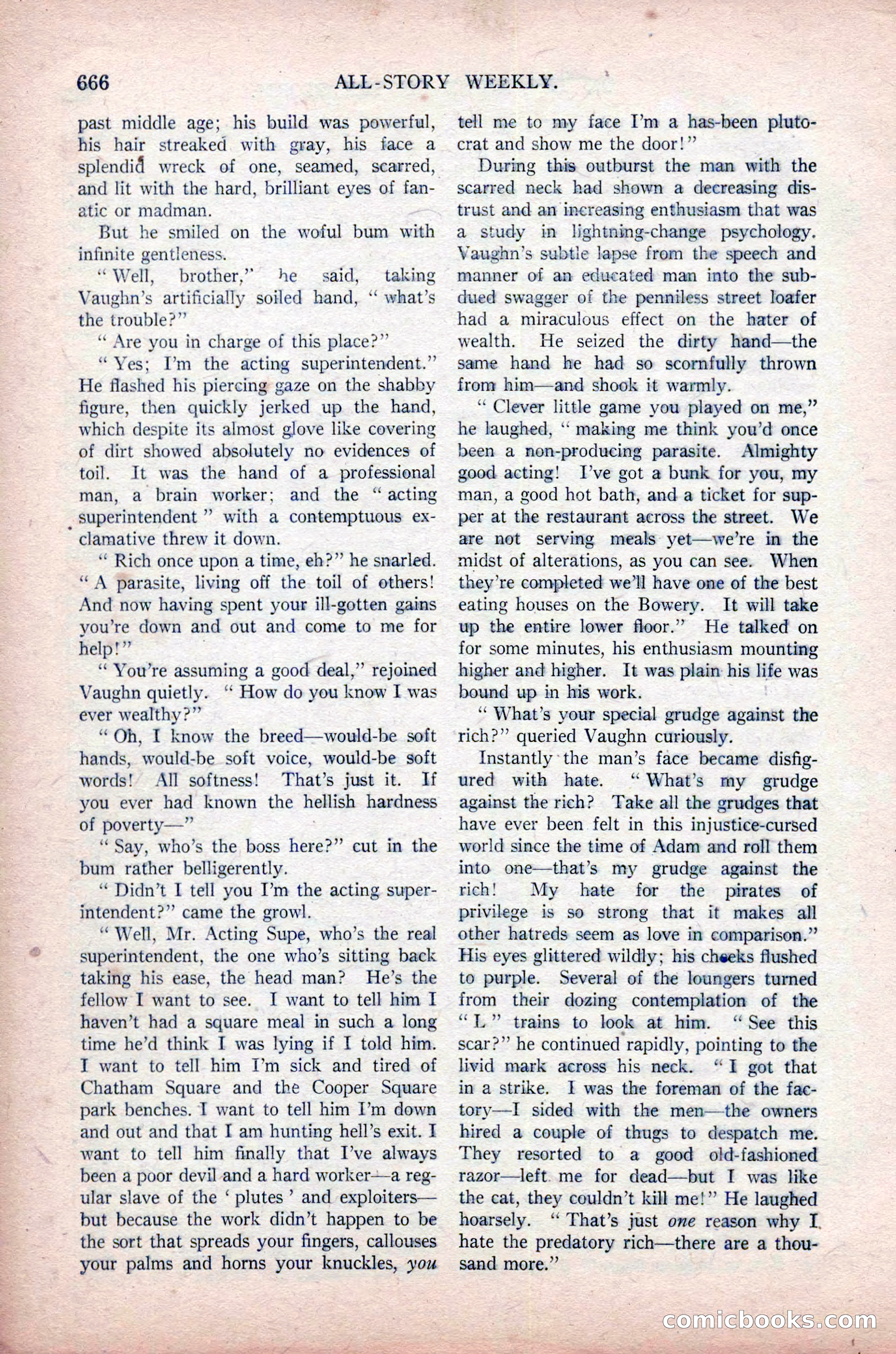 All-Story Weekly, November 16, 1918 — page 100 of 188