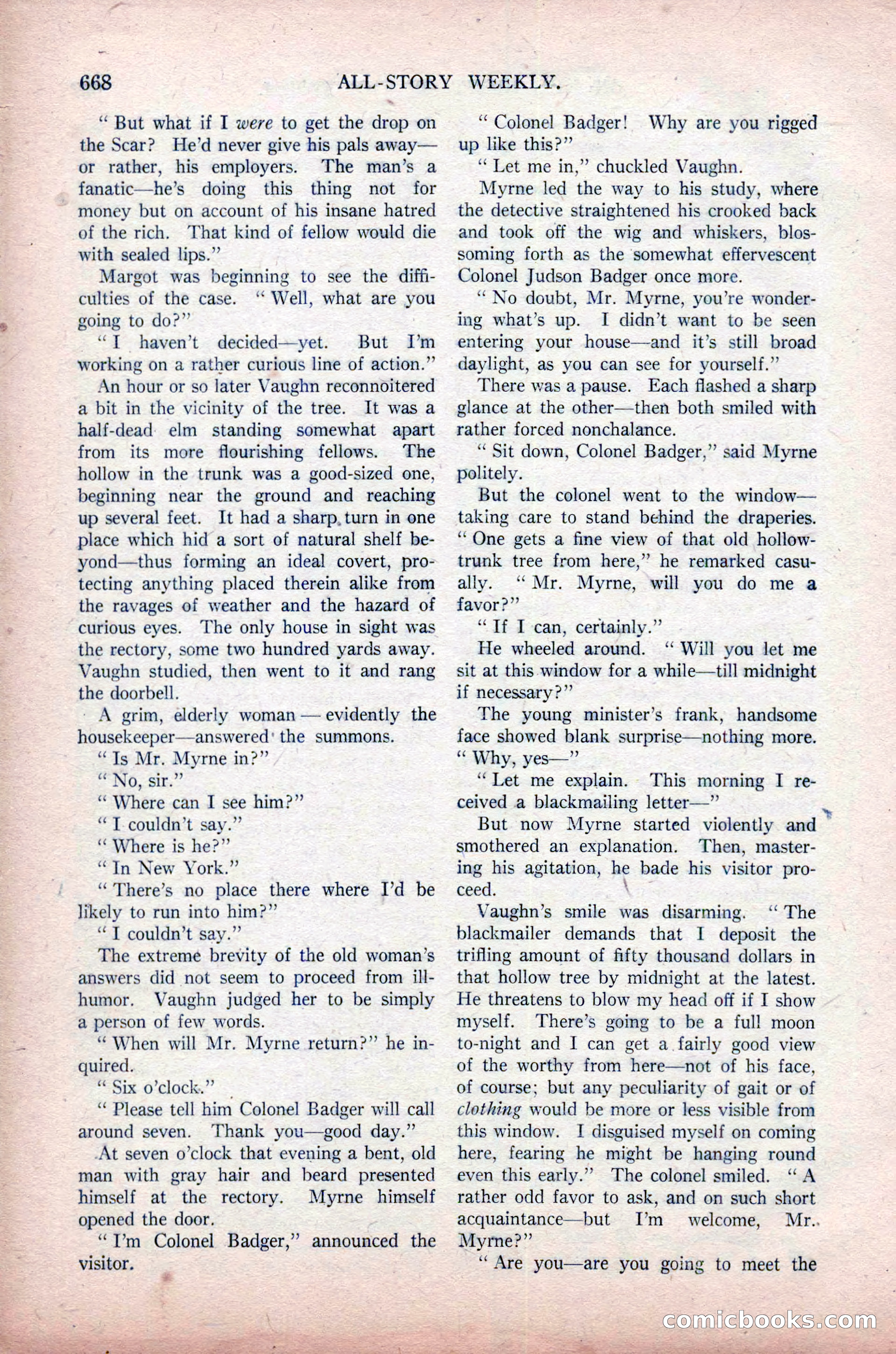 All-Story Weekly, November 16, 1918 — page 102 of 188