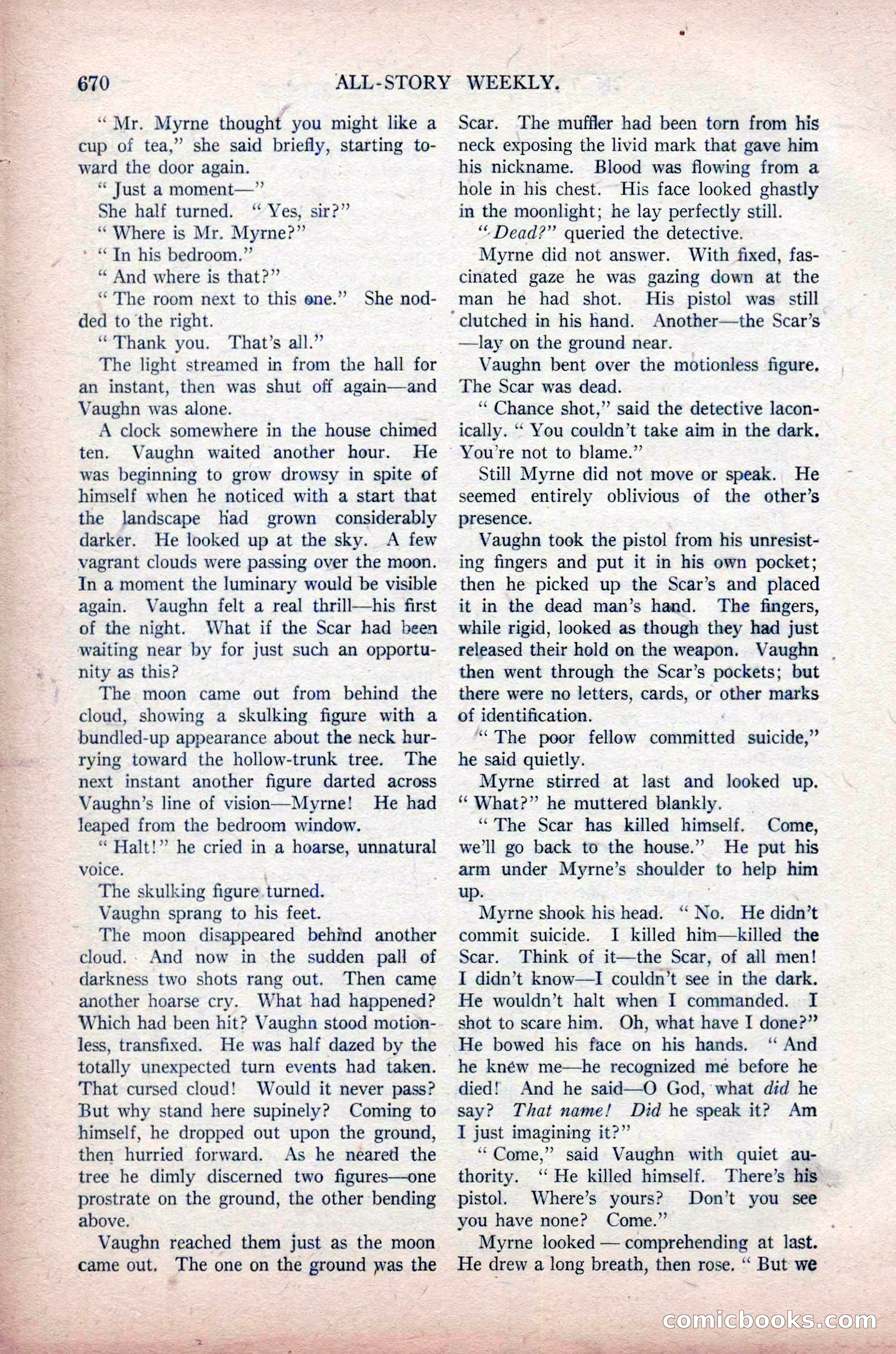 All-Story Weekly, November 16, 1918 — page 104 of 188