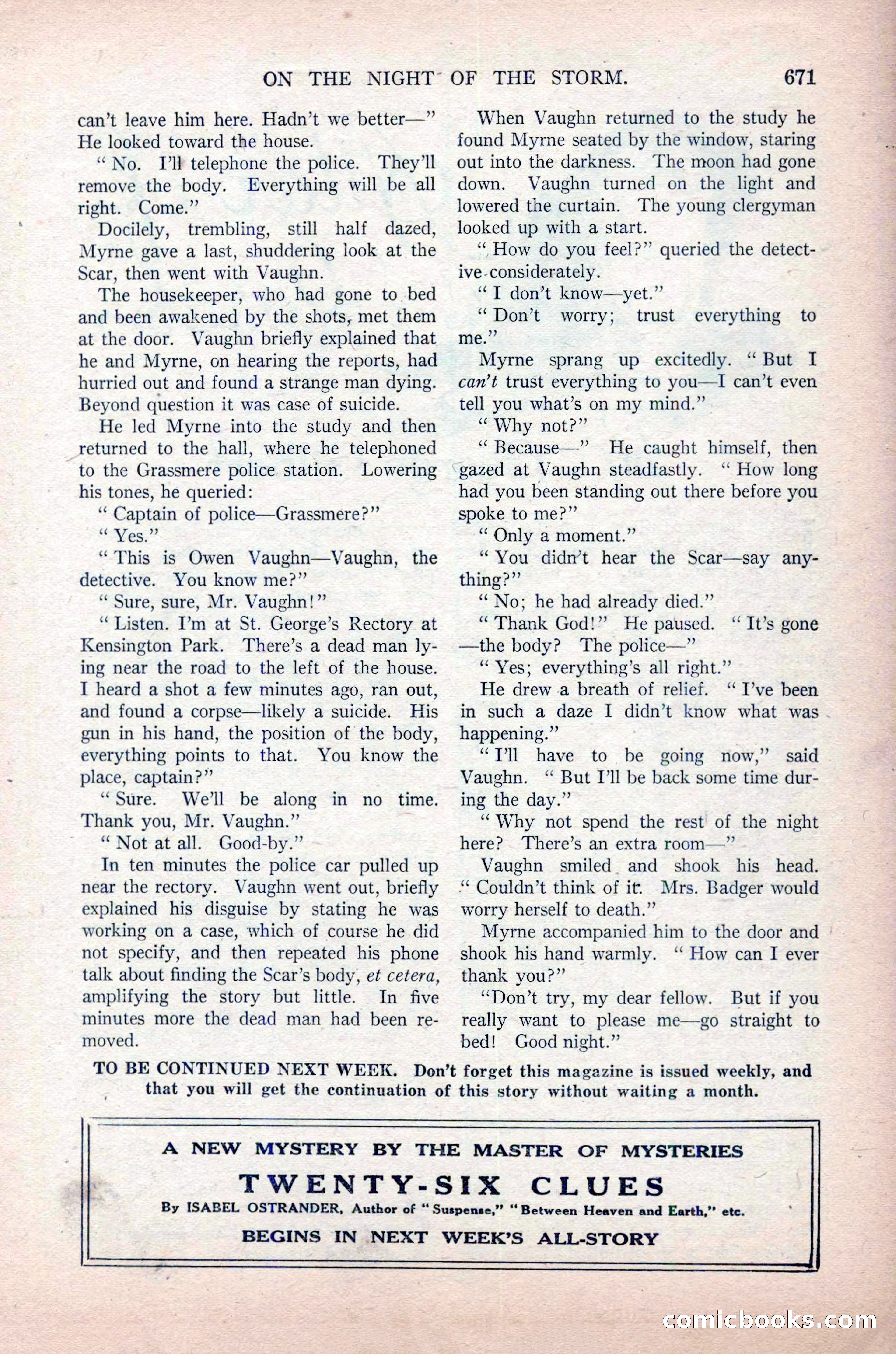 All-Story Weekly, November 16, 1918 — page 105 of 188