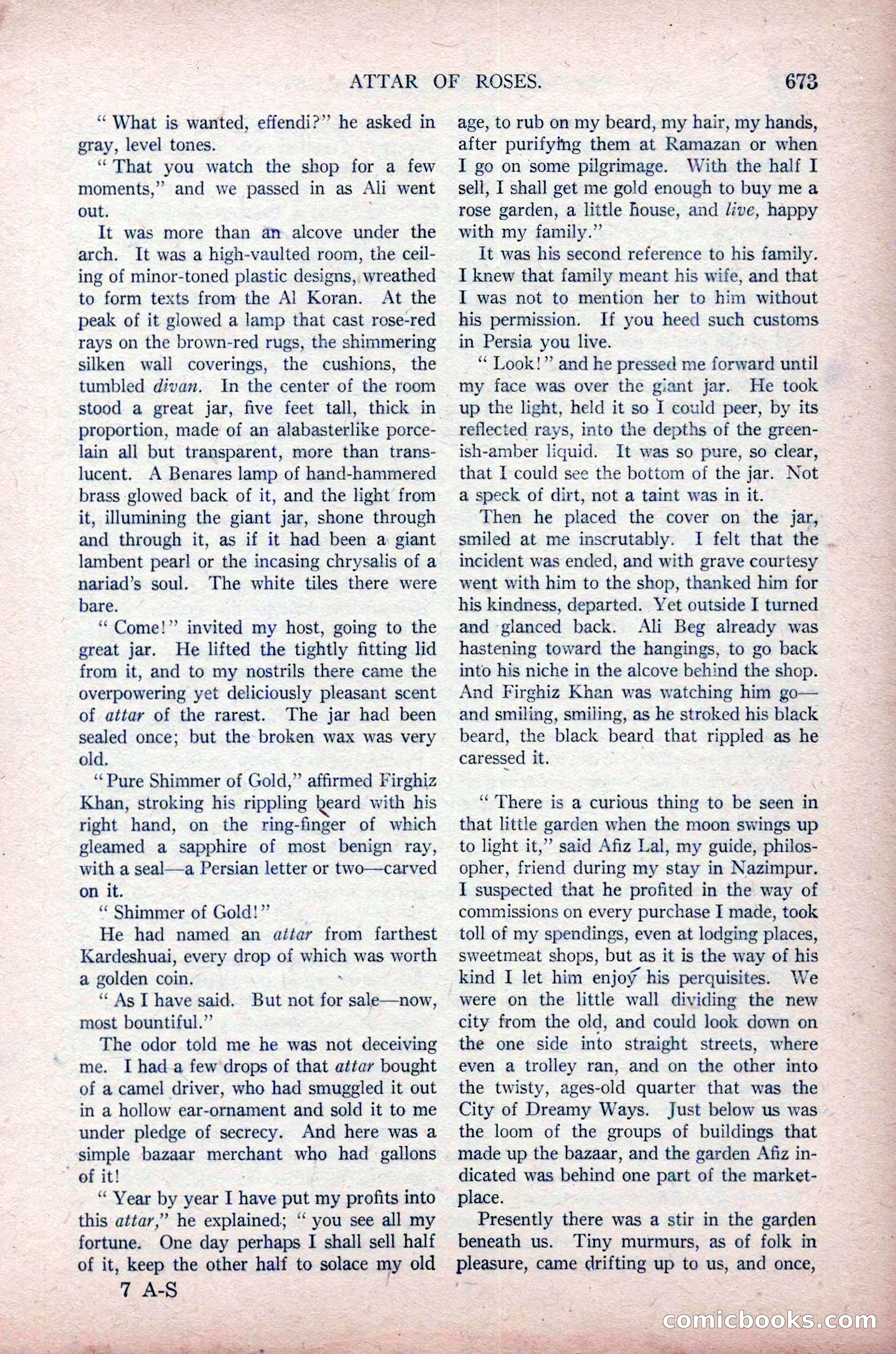 All-Story Weekly, November 16, 1918 — page 107 of 188