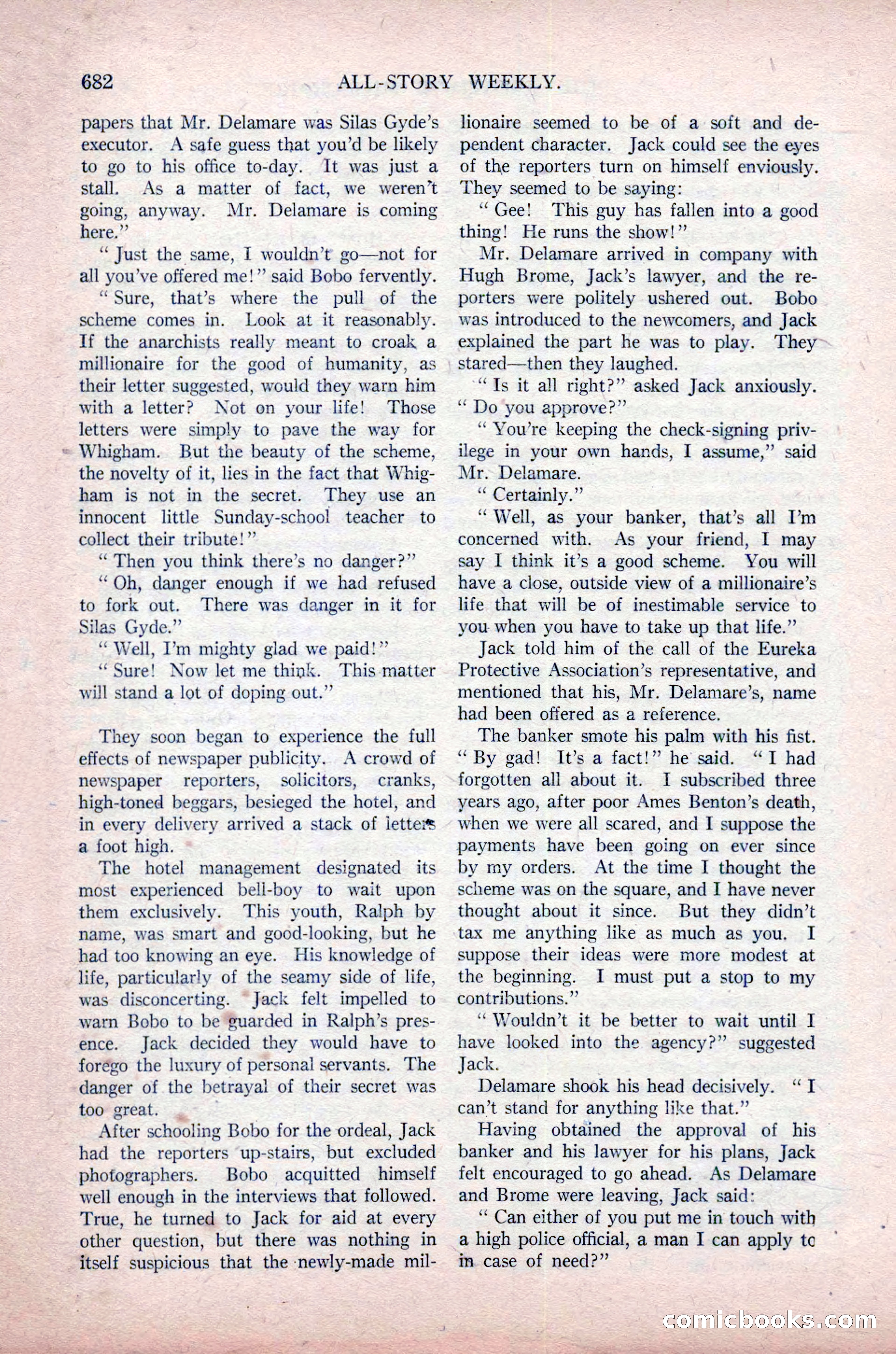 All-Story Weekly, November 16, 1918 — page 116 of 188