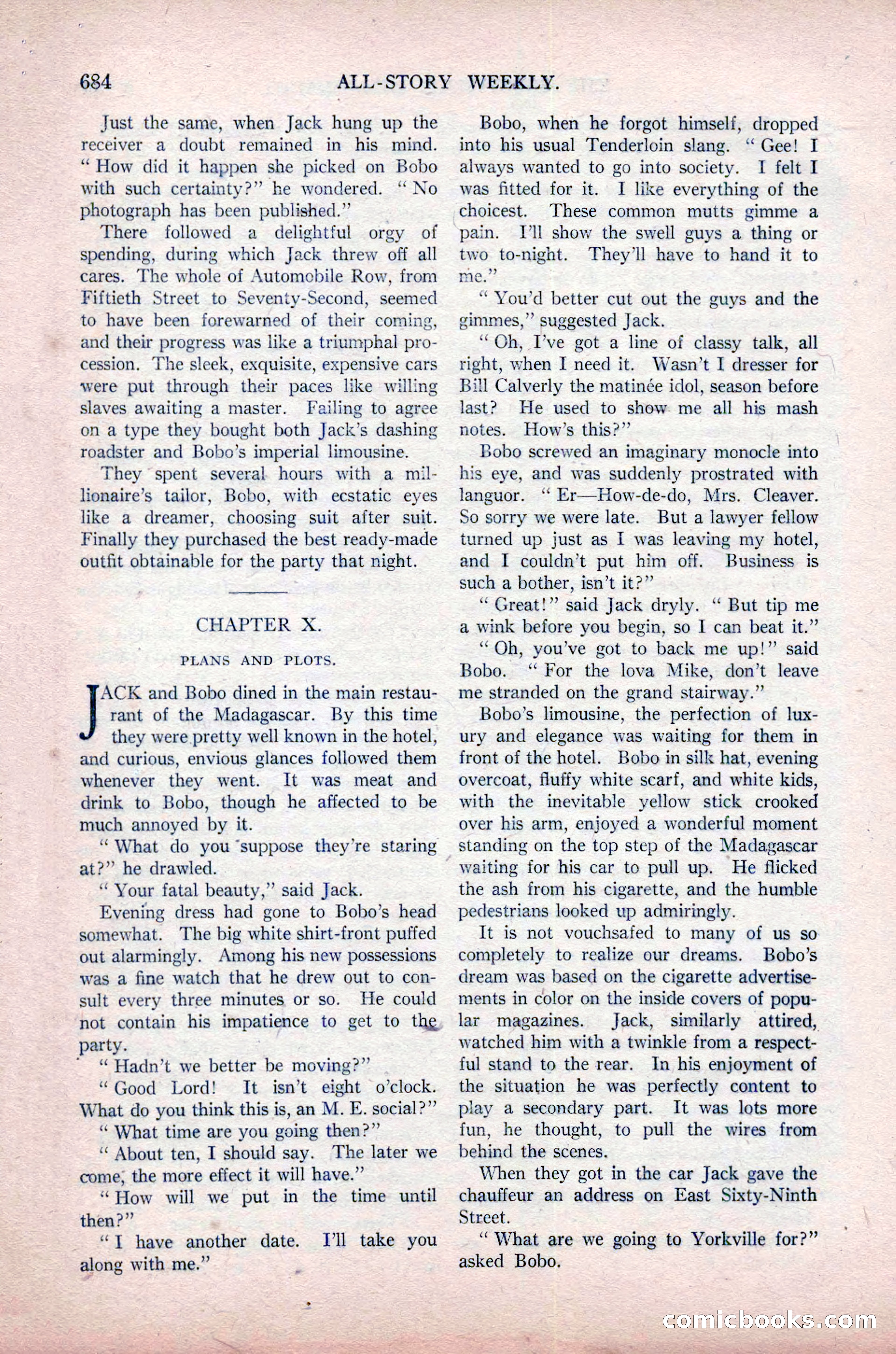 All-Story Weekly, November 16, 1918 — page 118 of 188