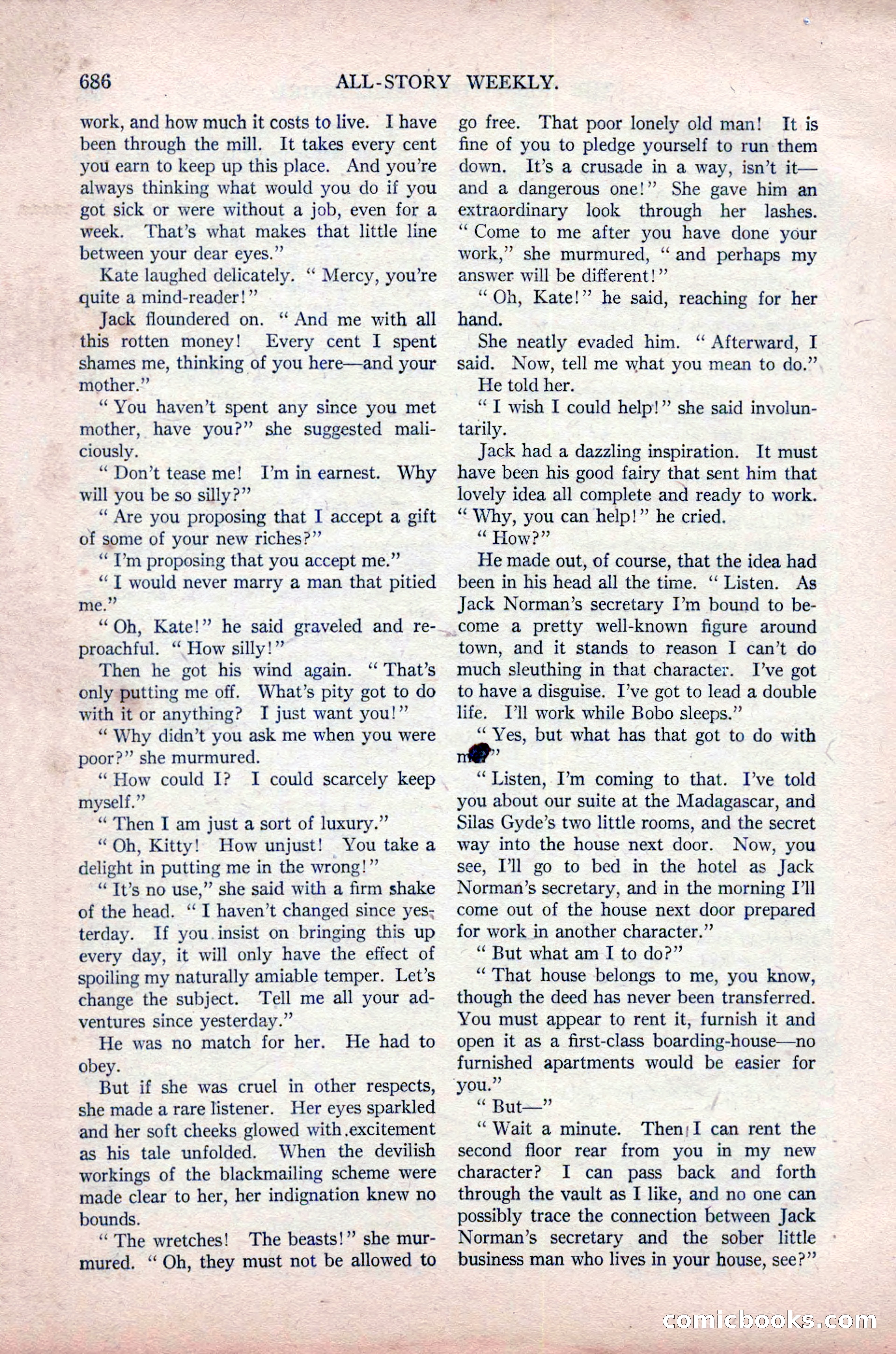 All-Story Weekly, November 16, 1918 — page 120 of 188