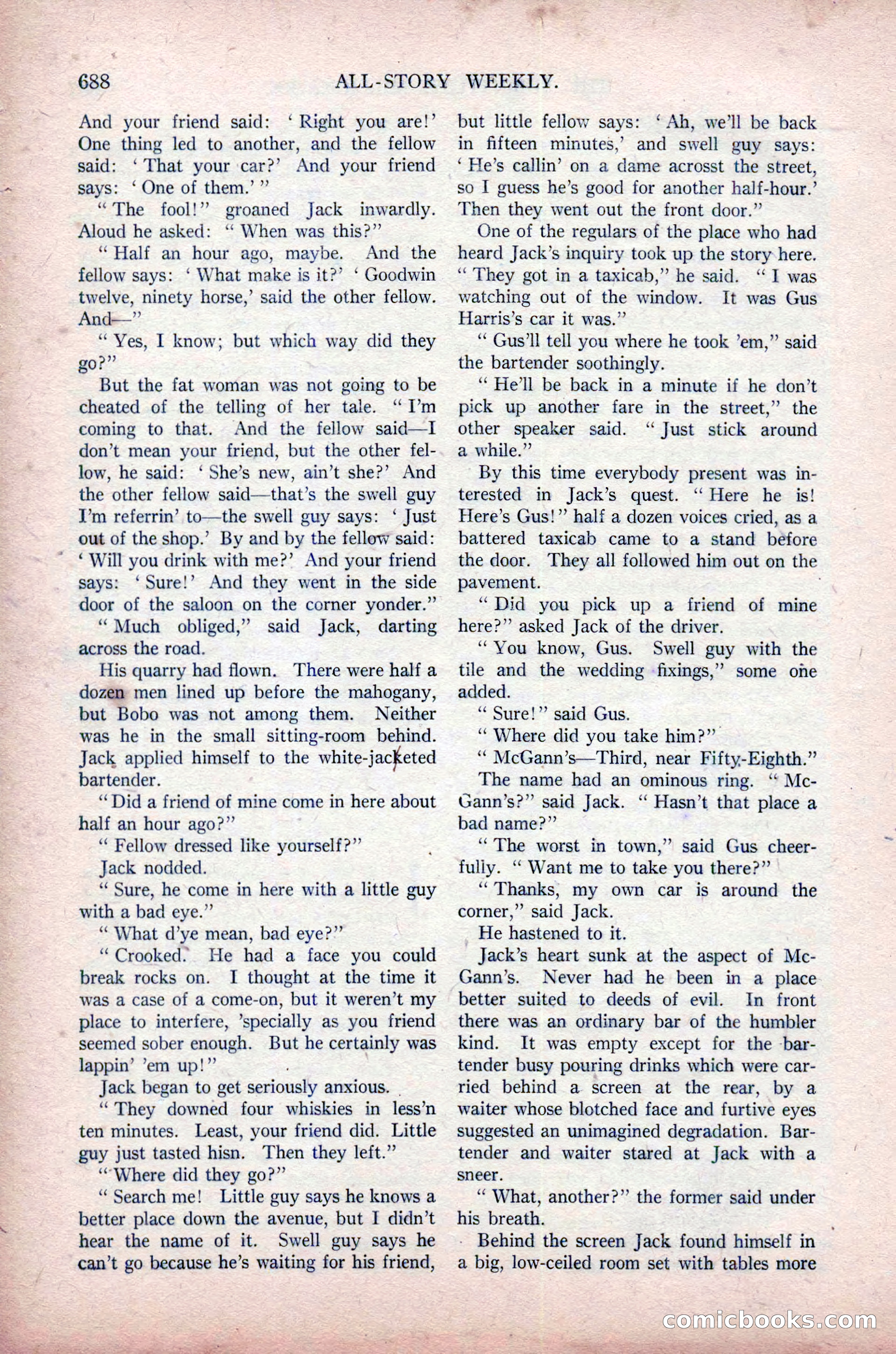All-Story Weekly, November 16, 1918 — page 122 of 188