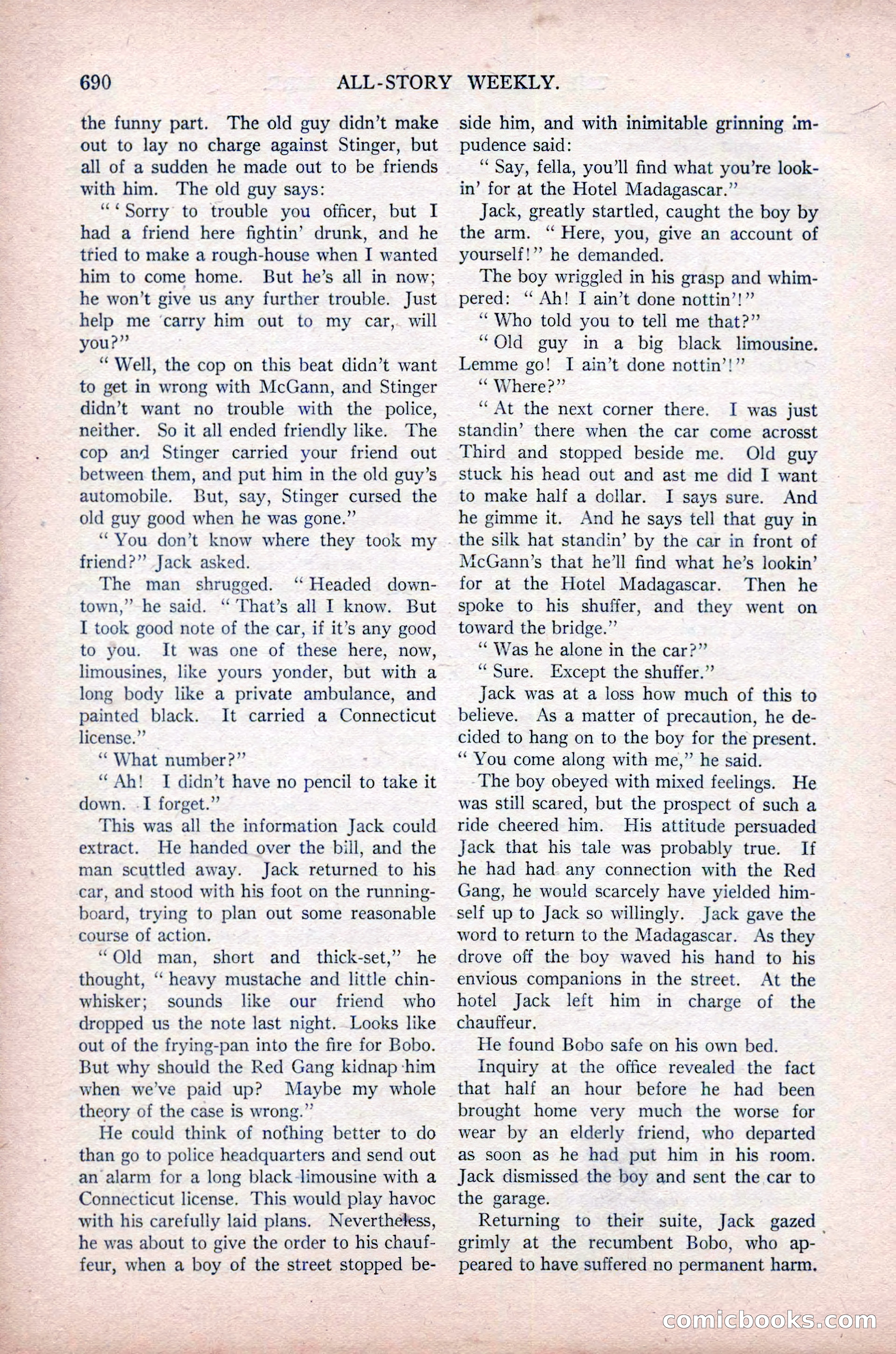 All-Story Weekly, November 16, 1918 — page 124 of 188