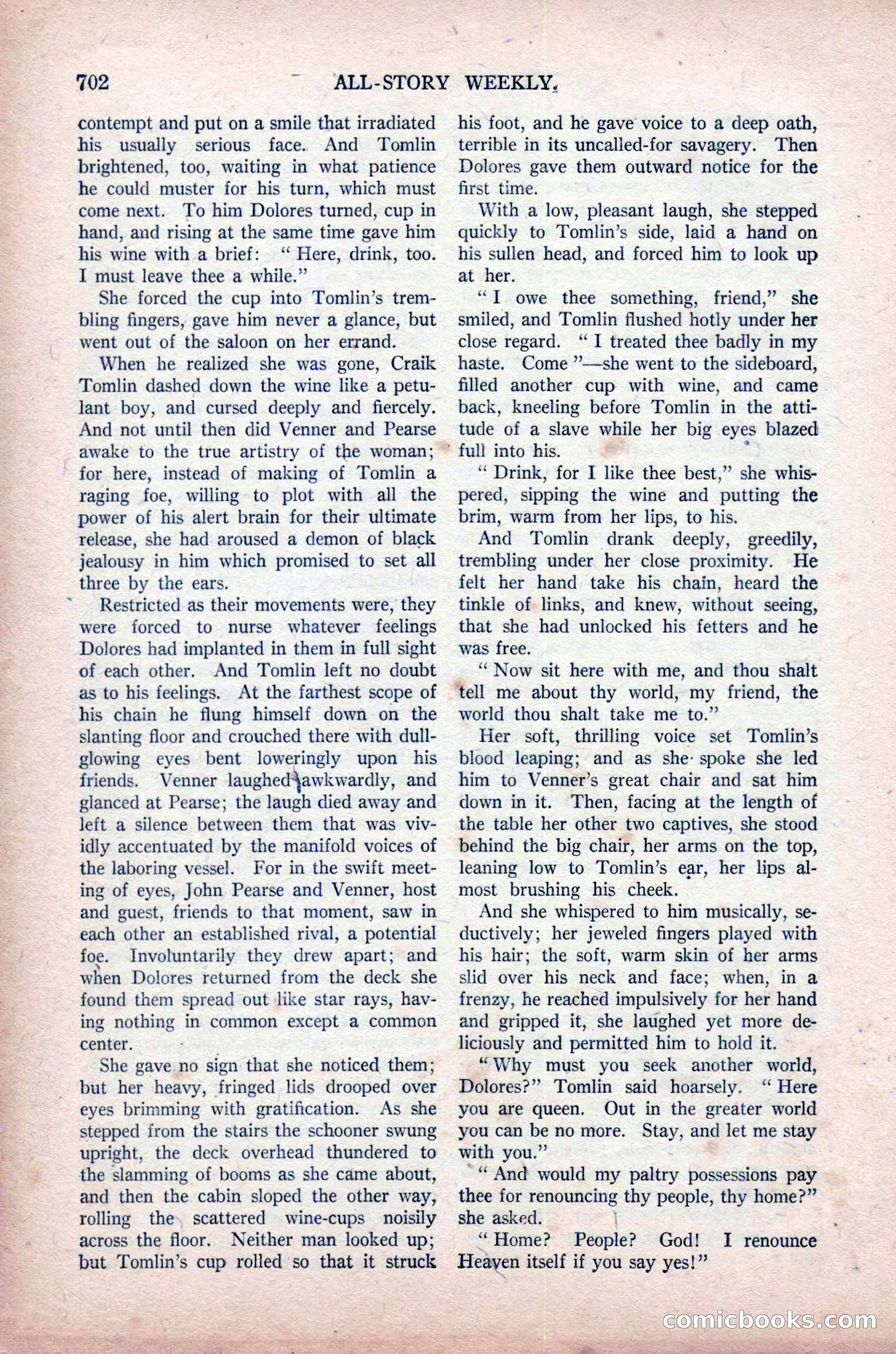 All-Story Weekly, November 16, 1918 — page 136 of 188