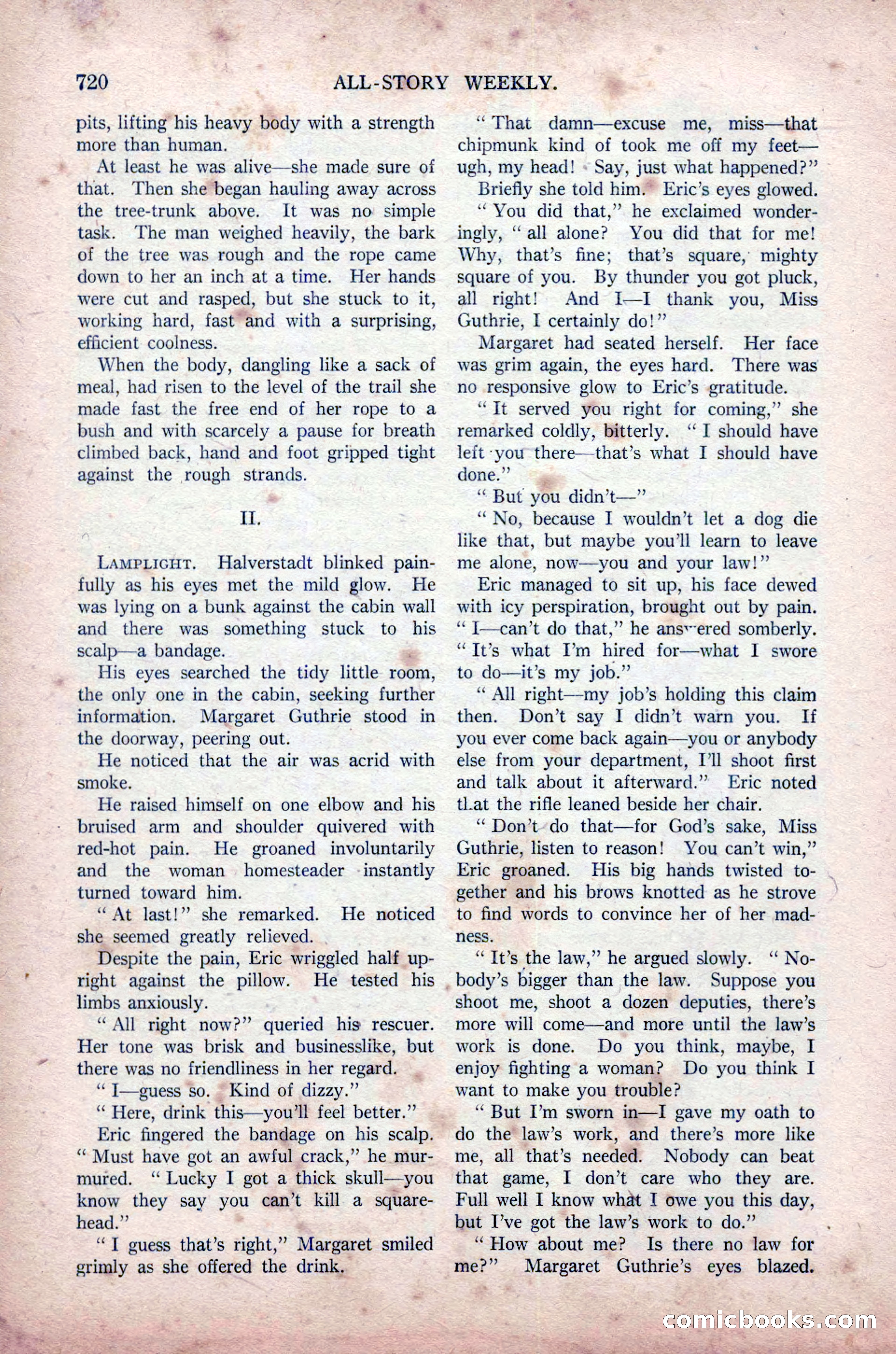 All-Story Weekly, November 16, 1918 — page 154 of 188