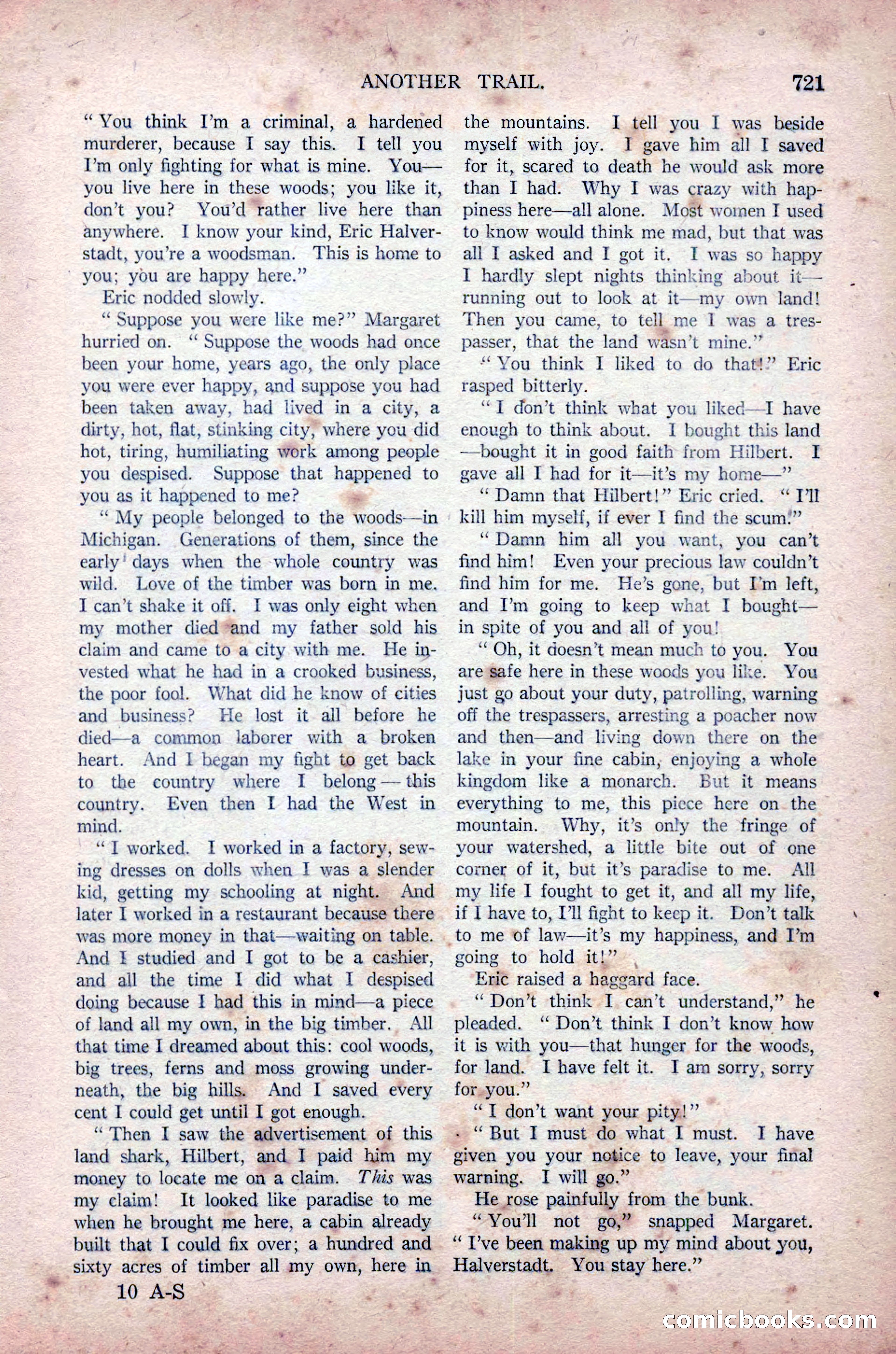 All-Story Weekly, November 16, 1918 — page 155 of 188