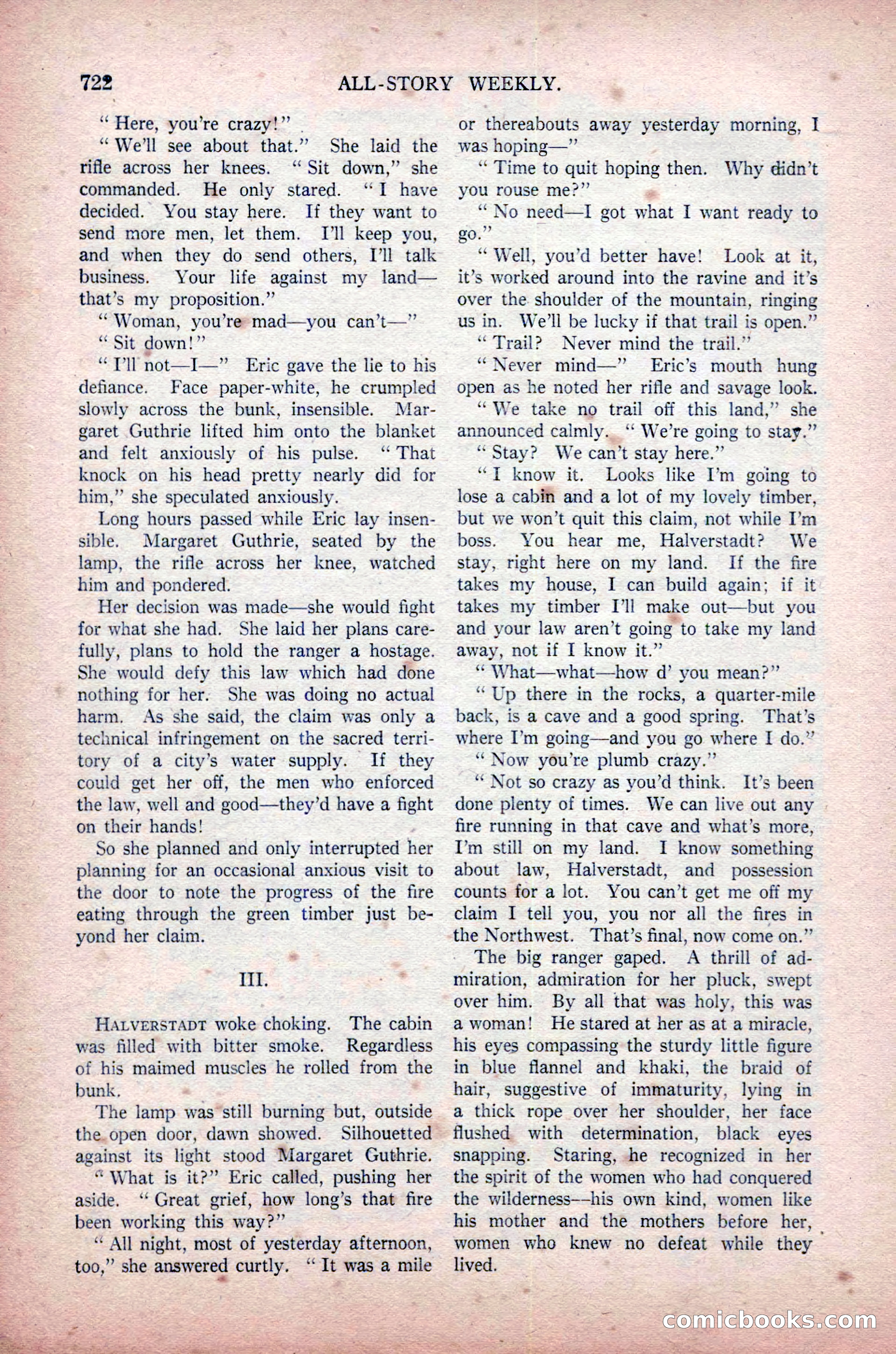 All-Story Weekly, November 16, 1918 — page 156 of 188