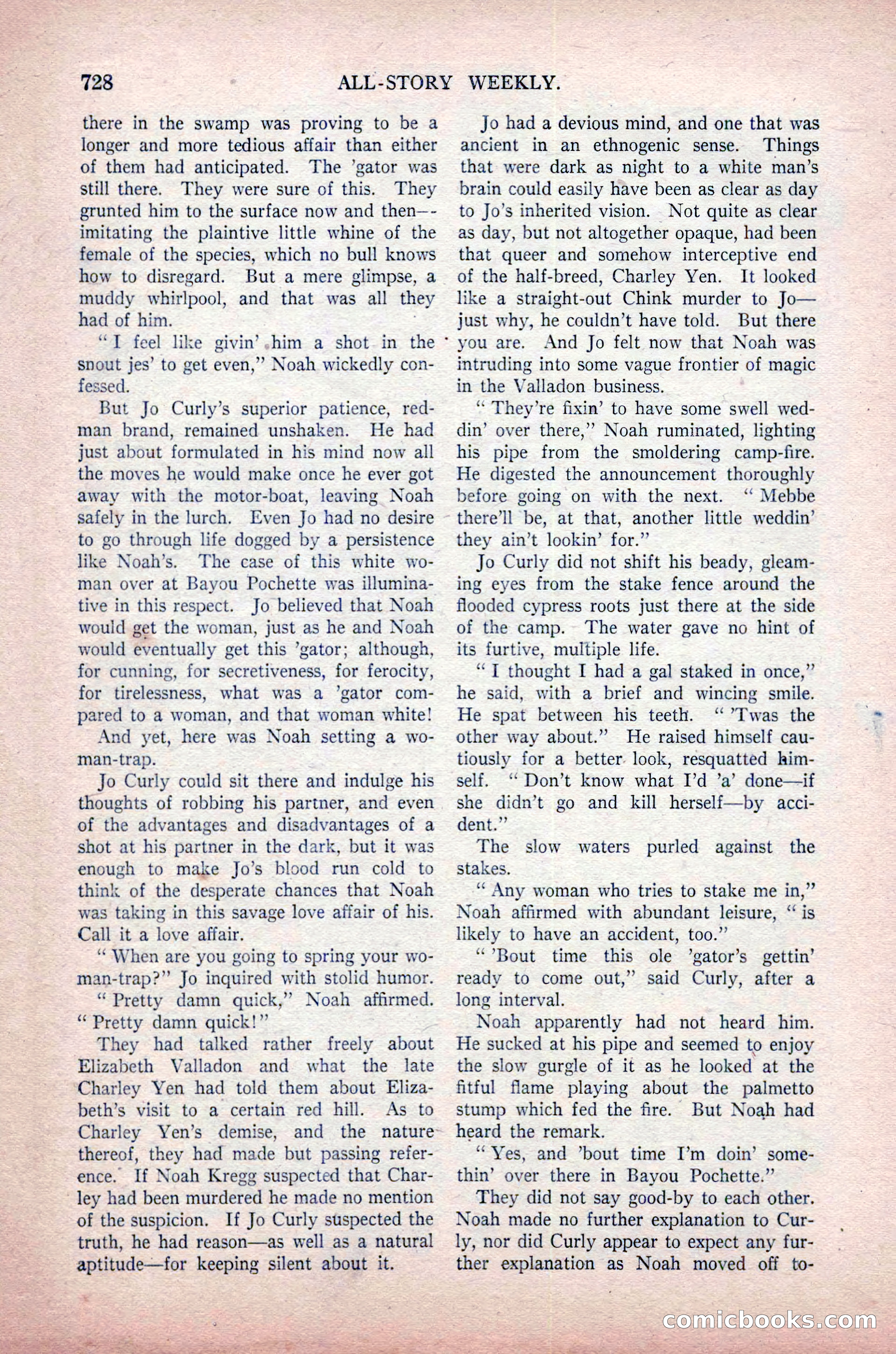 All-Story Weekly, November 16, 1918 — page 162 of 188