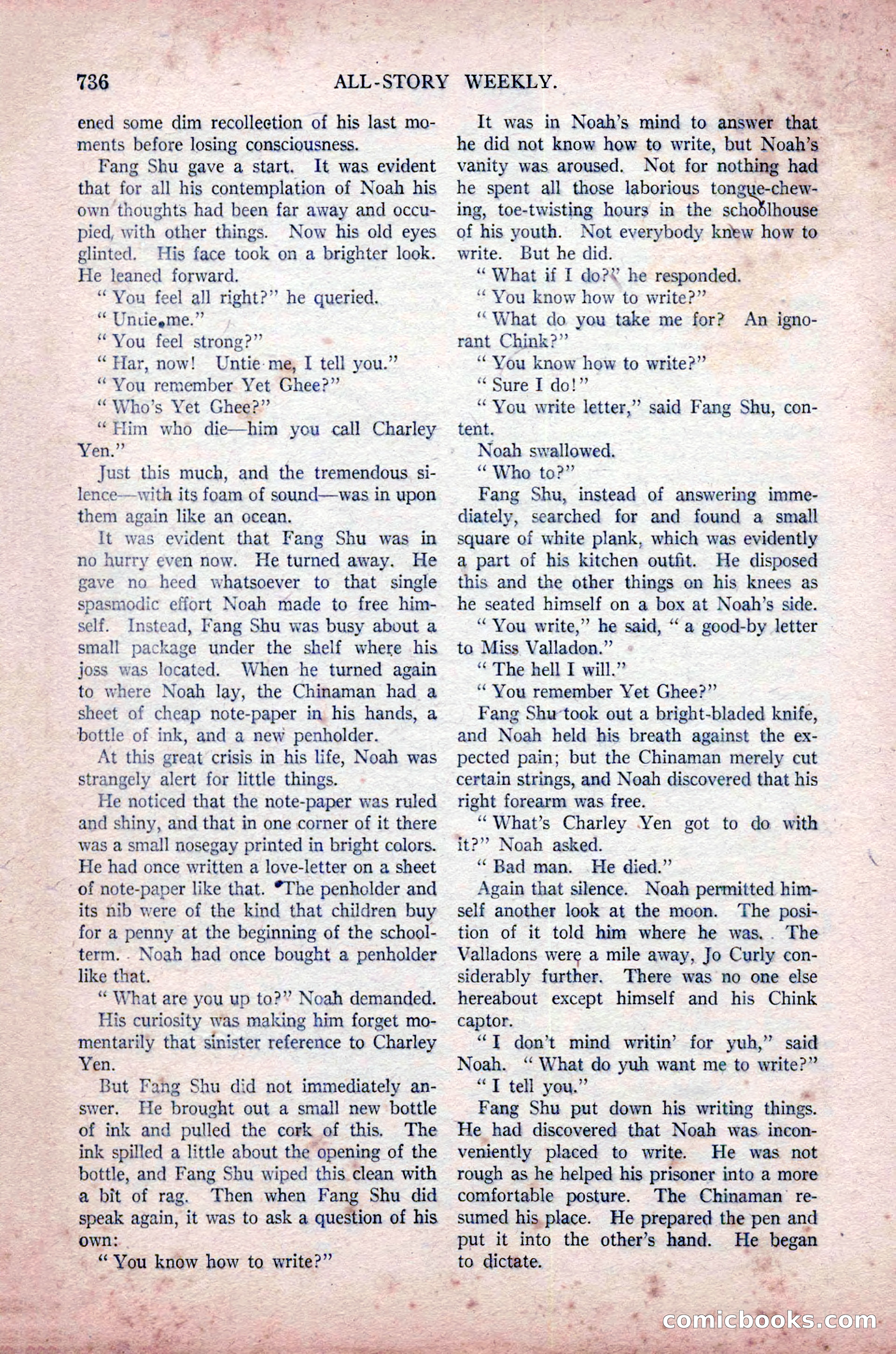 All-Story Weekly, November 16, 1918 — page 170 of 188