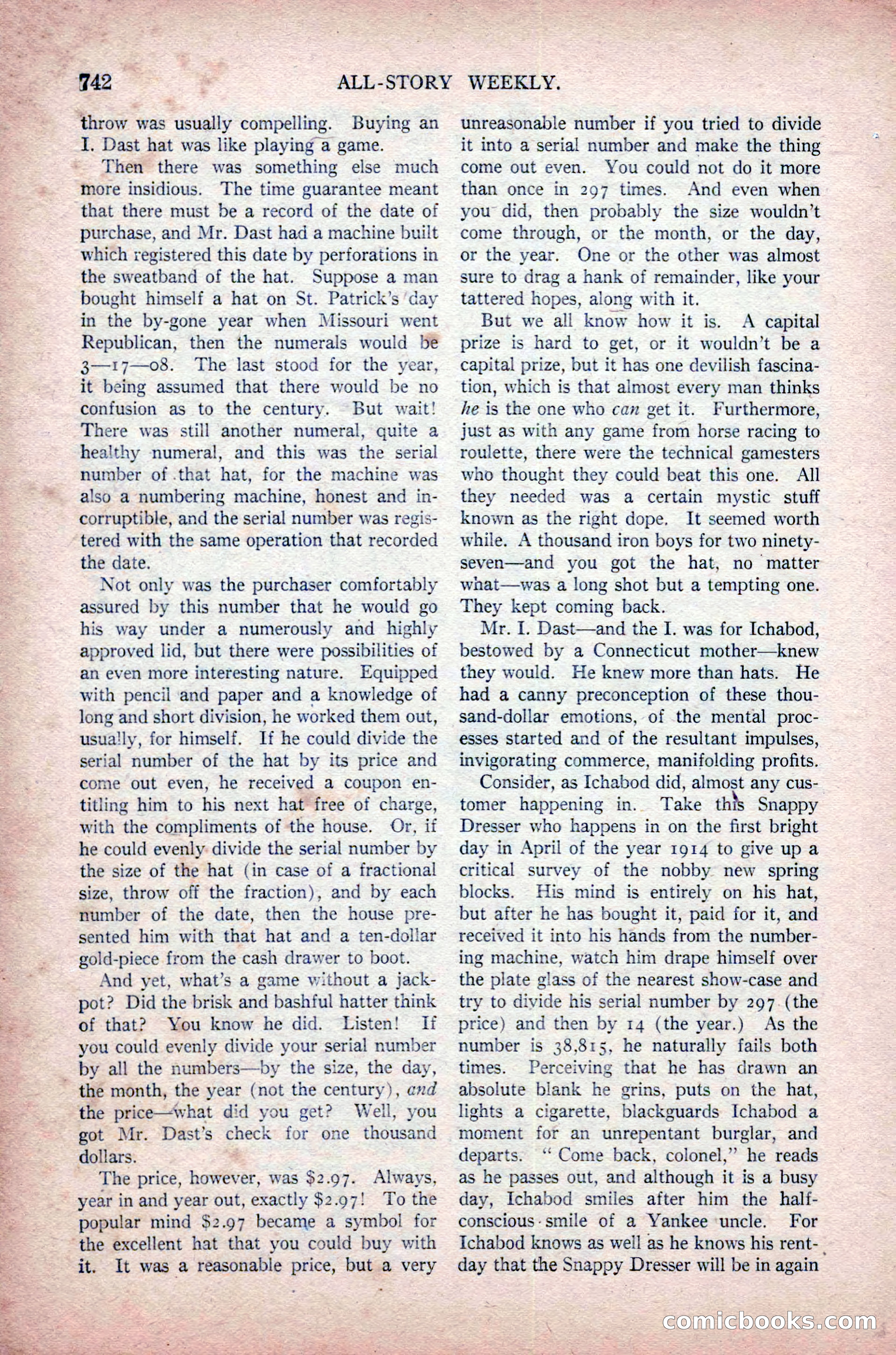All-Story Weekly, November 16, 1918 — page 176 of 188