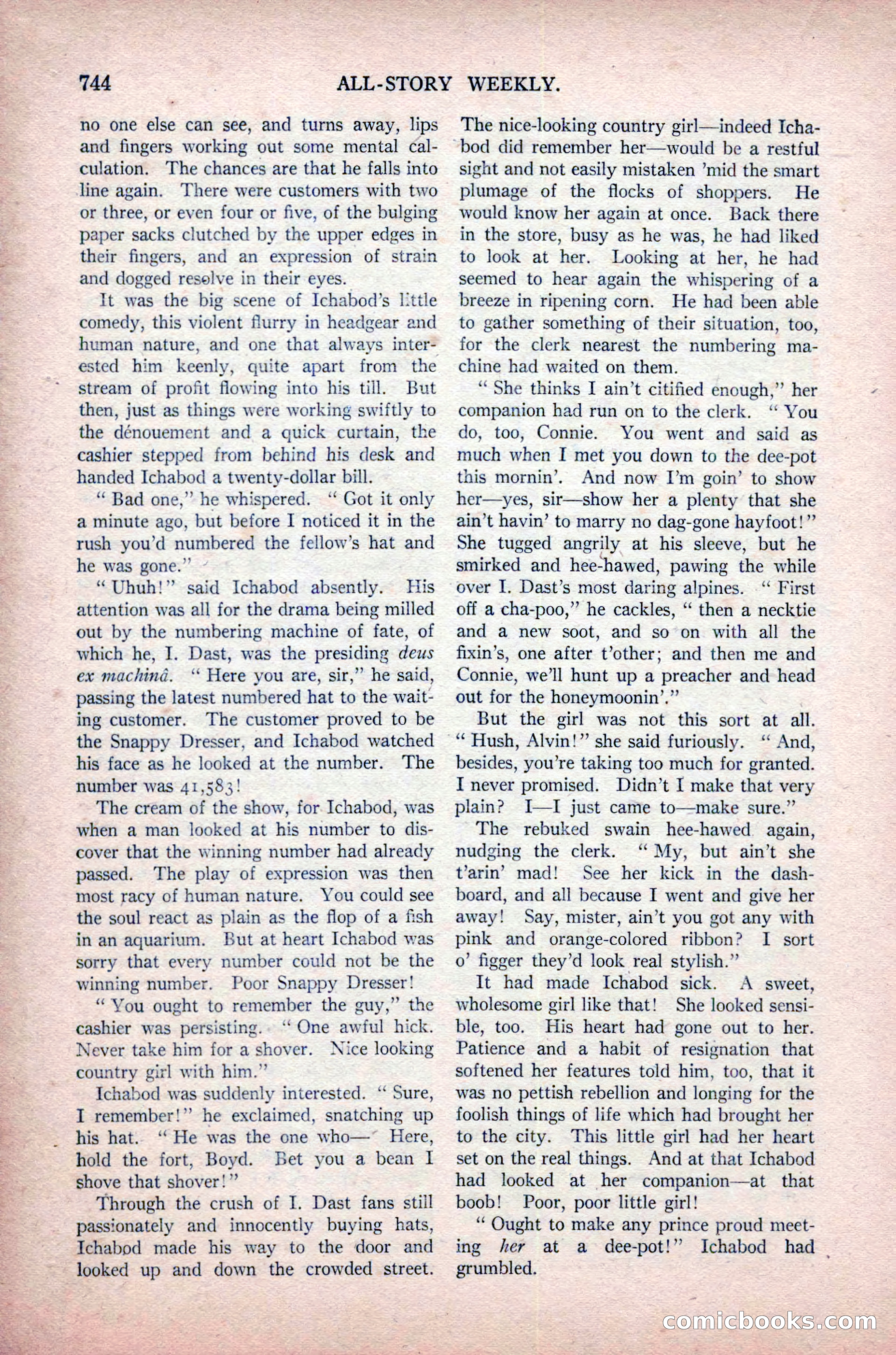 All-Story Weekly, November 16, 1918 — page 178 of 188
