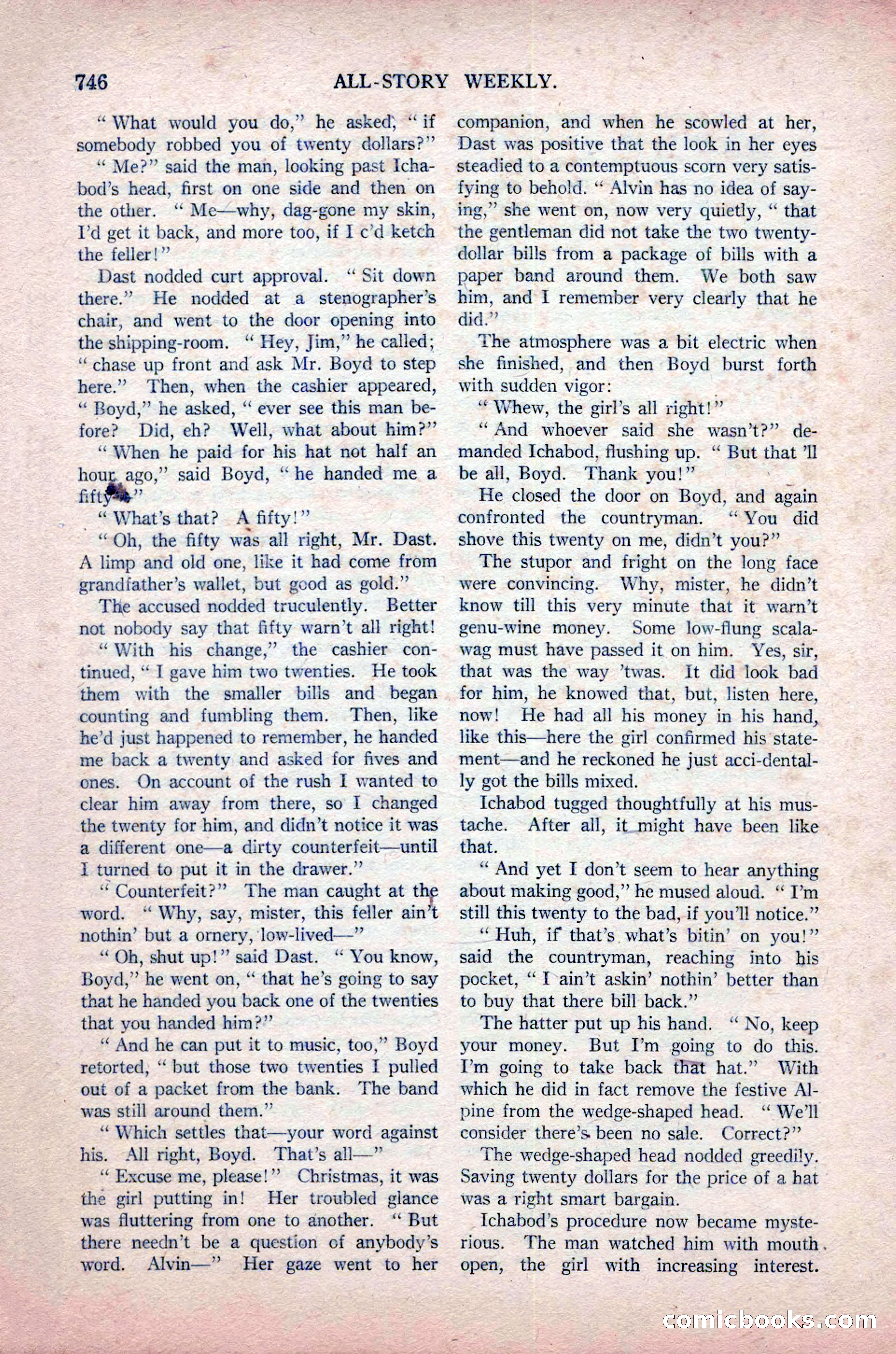 All-Story Weekly, November 16, 1918 — page 180 of 188