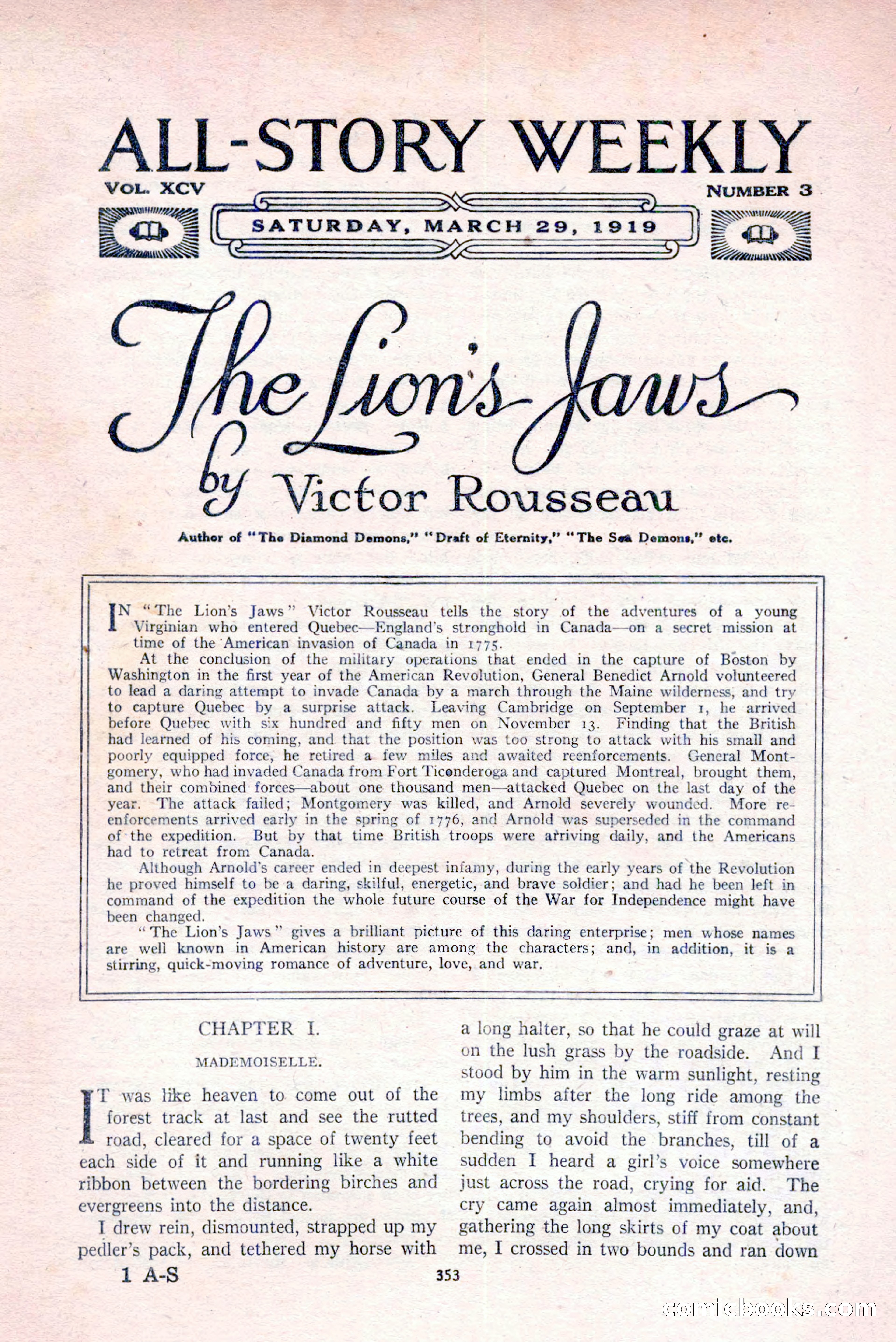All-Story Weekly, March 29, 1919 — page 7 of 184