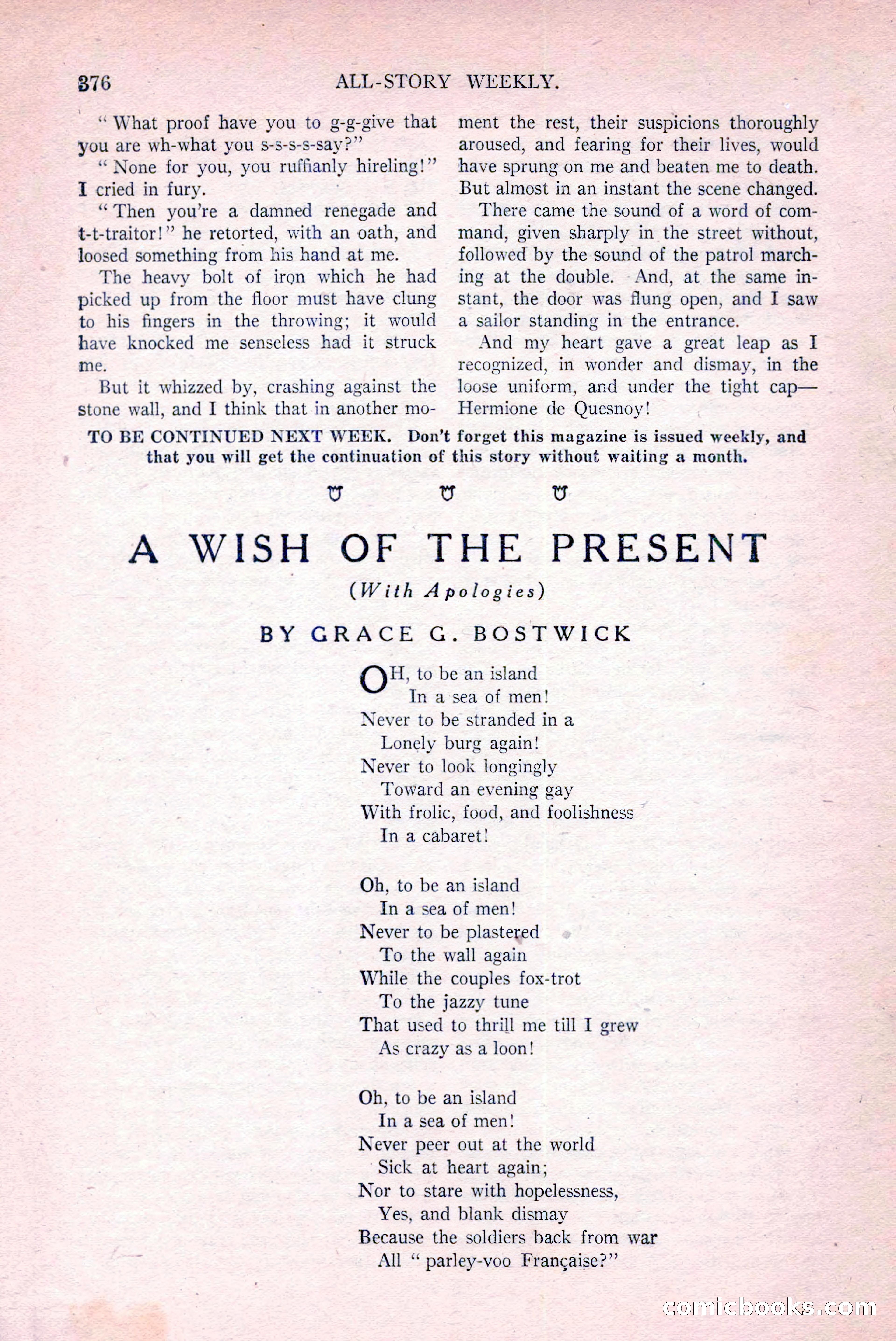 All-Story Weekly, March 29, 1919 — page 30 of 184