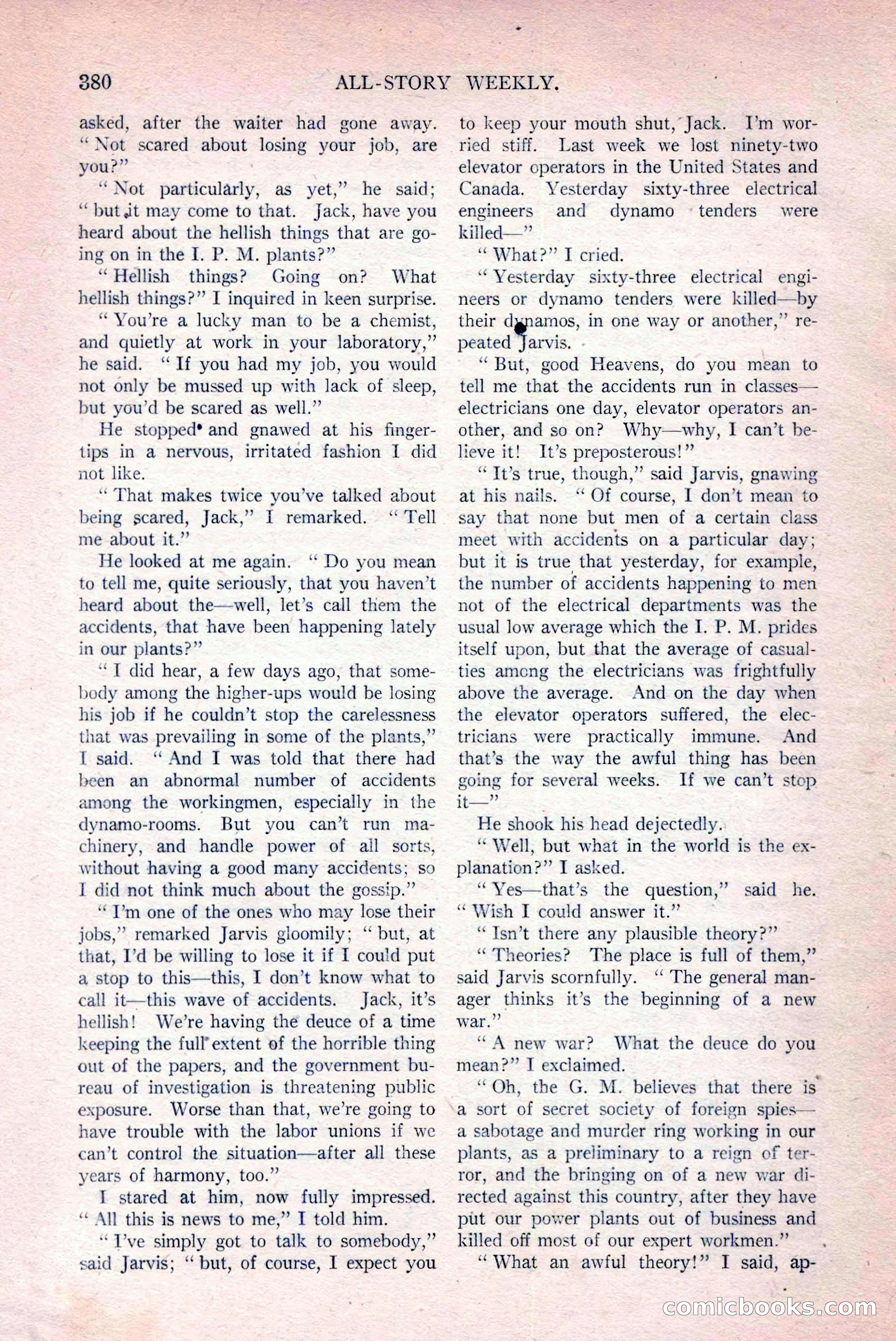 All-Story Weekly, March 29, 1919 — page 34 of 184