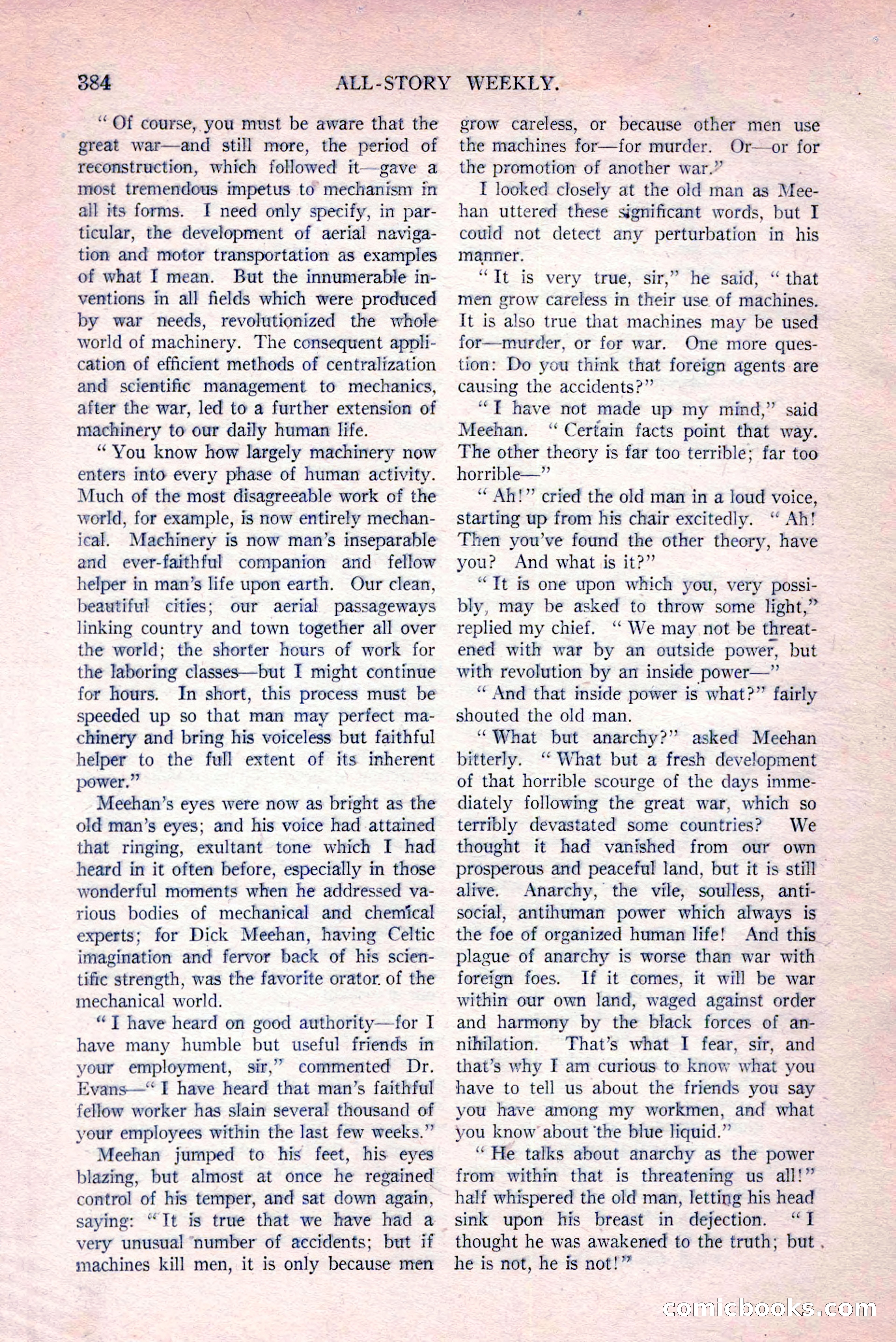 All-Story Weekly, March 29, 1919 — page 38 of 184
