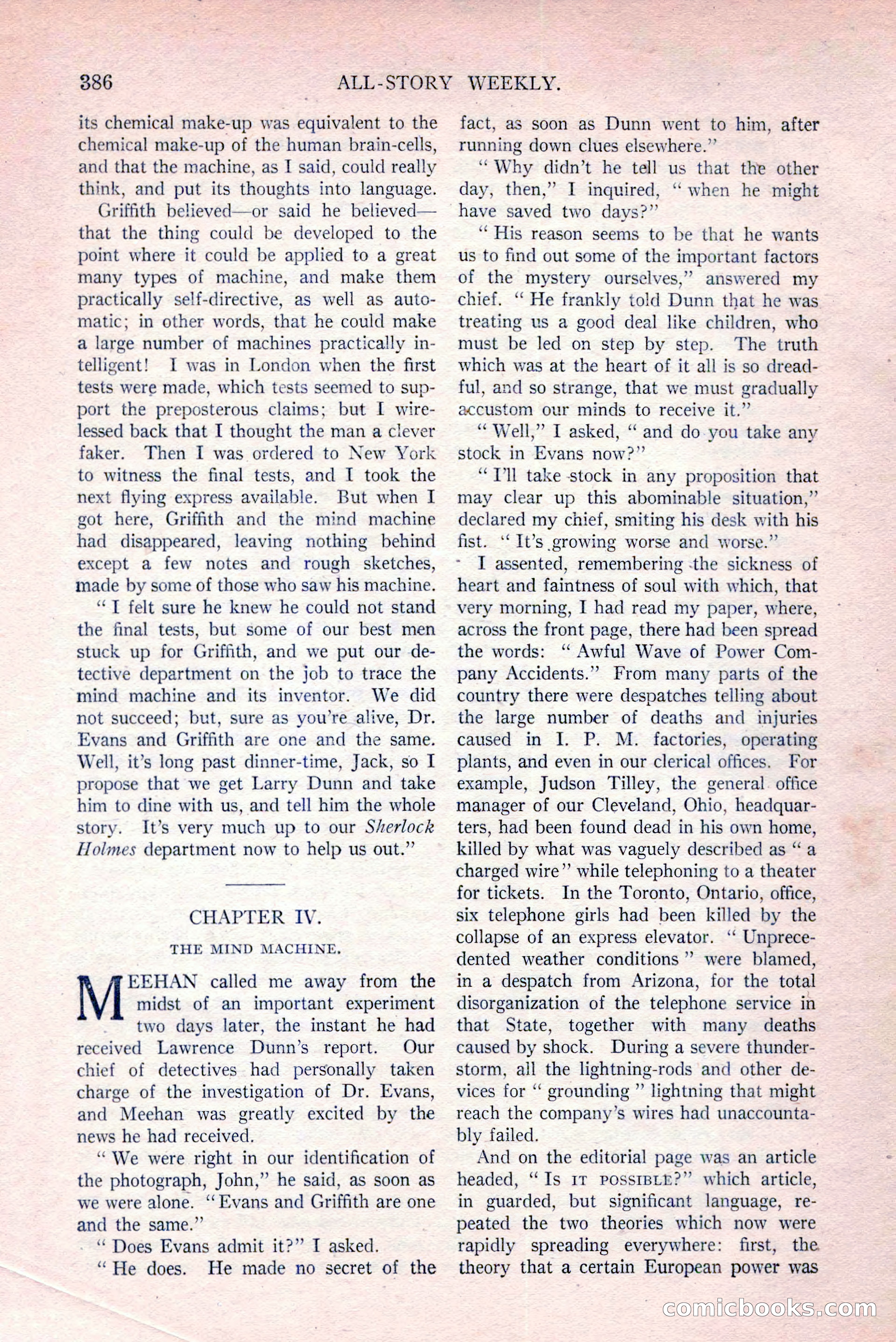 All-Story Weekly, March 29, 1919 — page 40 of 184