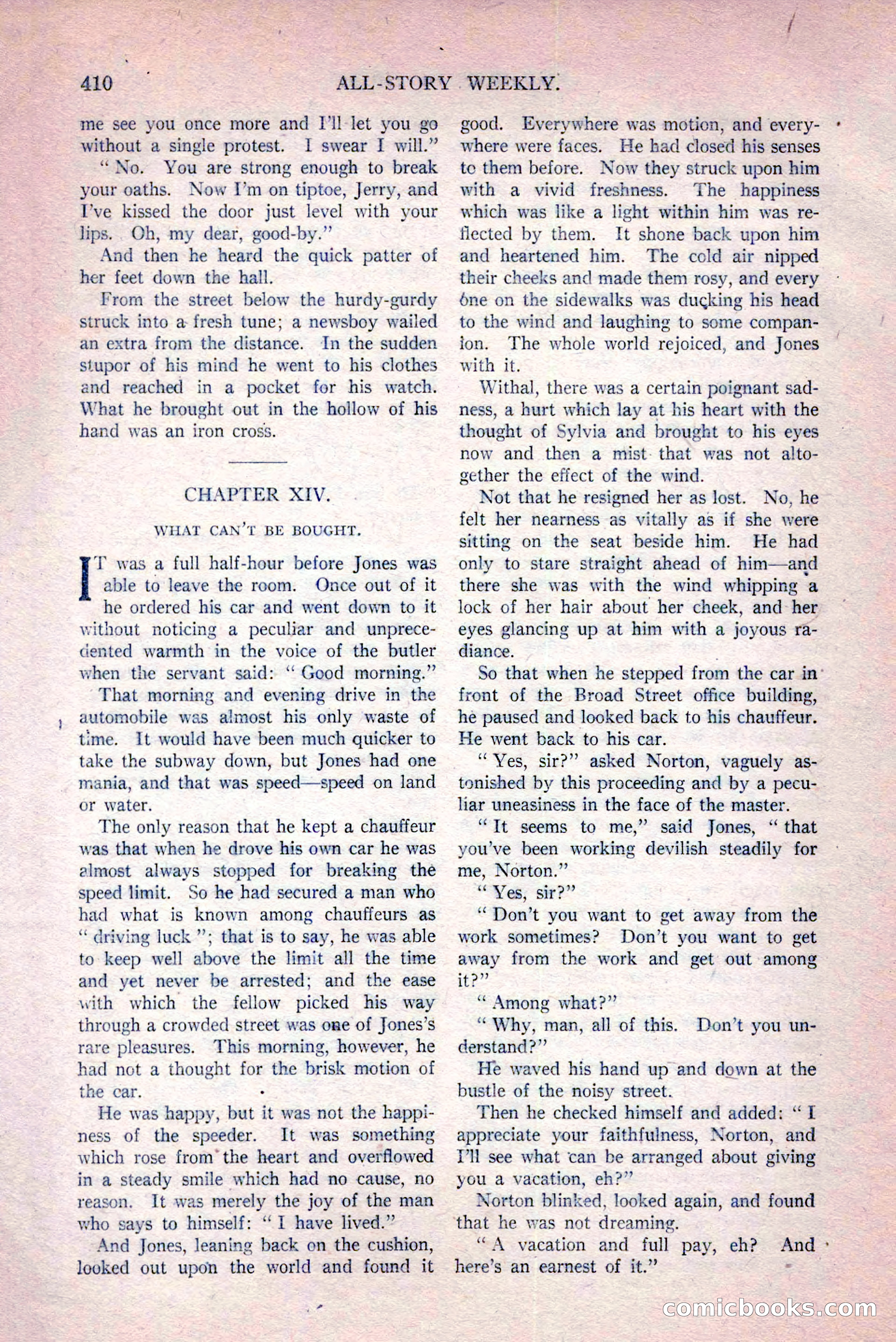All-Story Weekly, March 29, 1919 — page 64 of 184