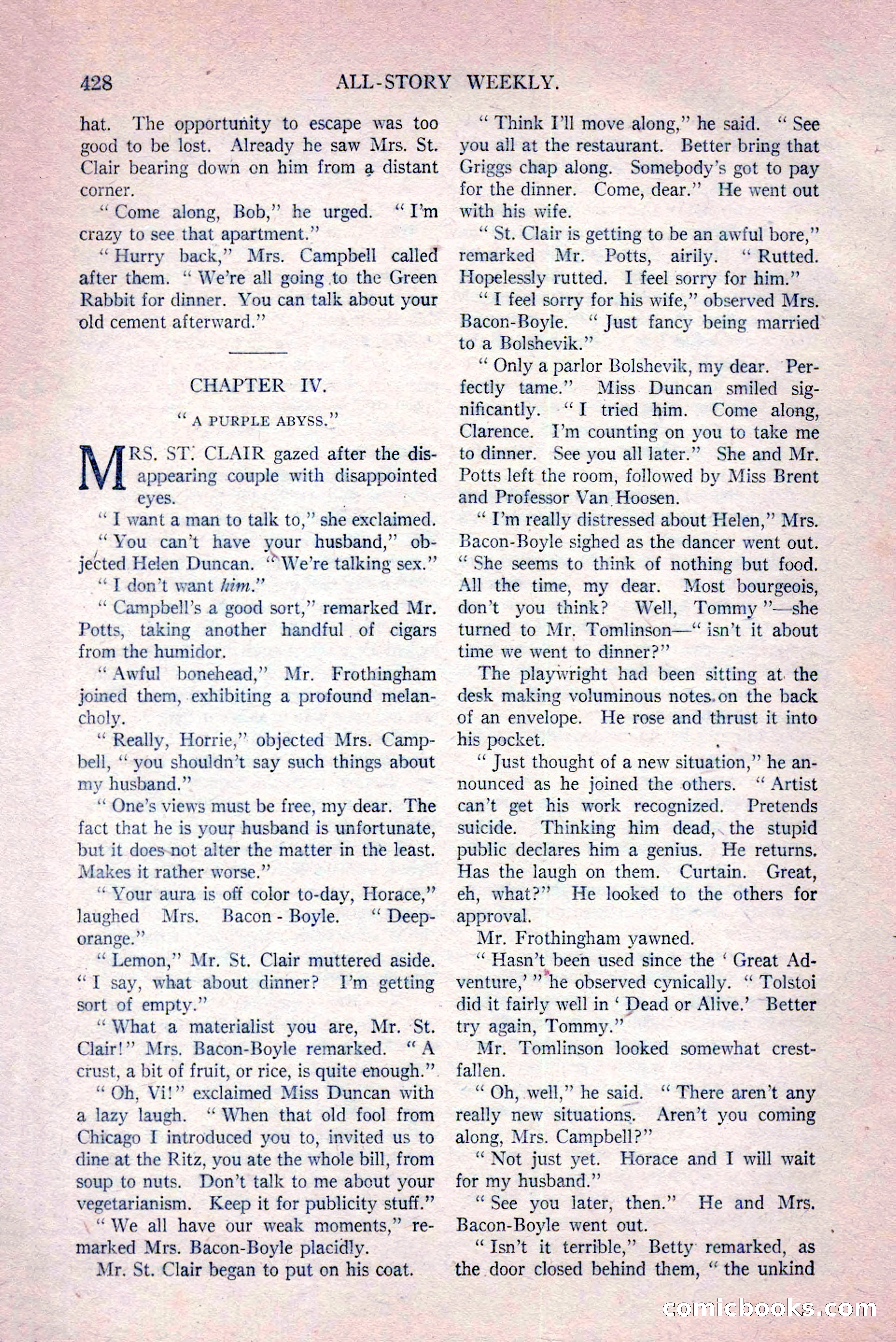 All-Story Weekly, March 29, 1919 — page 82 of 184