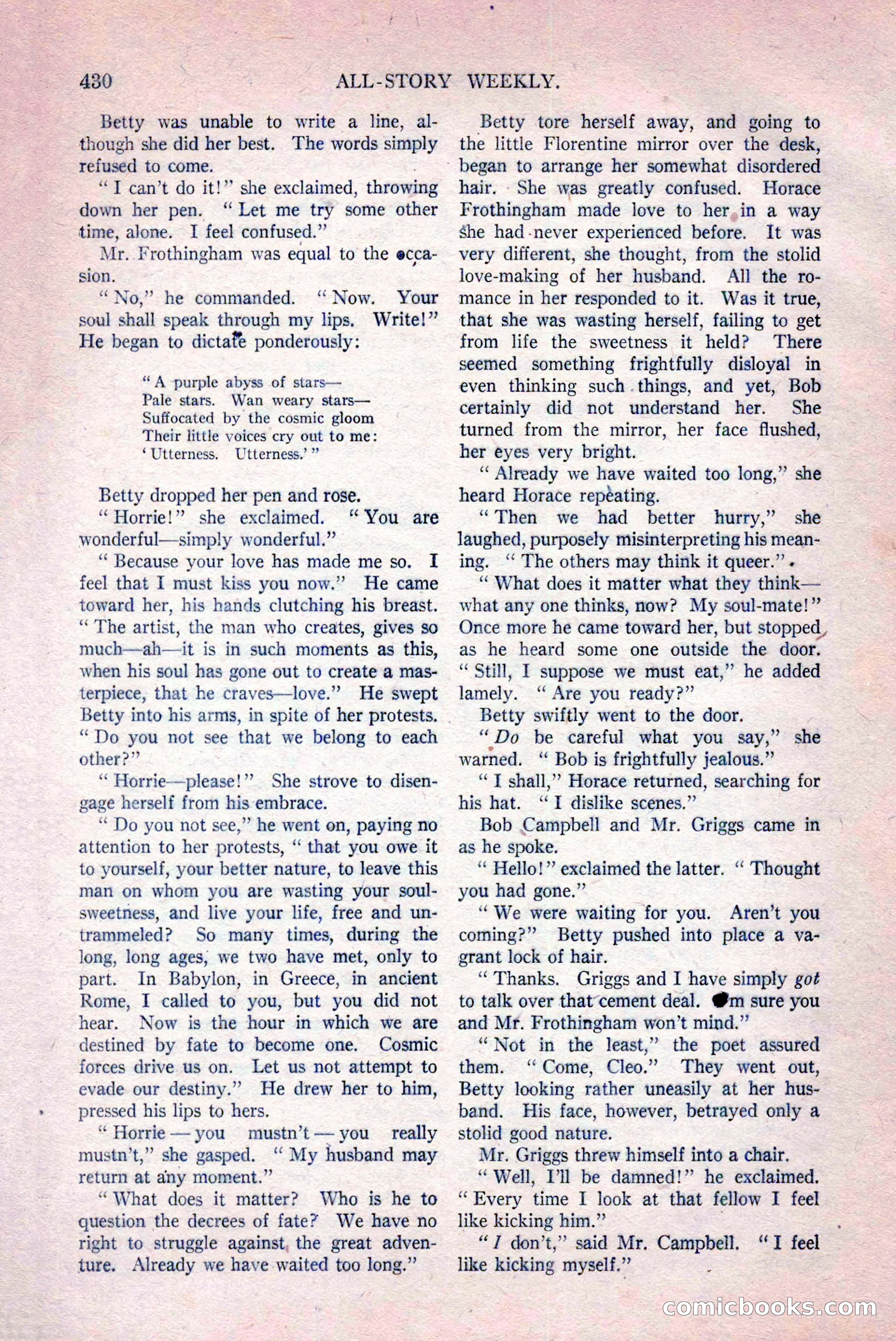 All-Story Weekly, March 29, 1919 — page 84 of 184