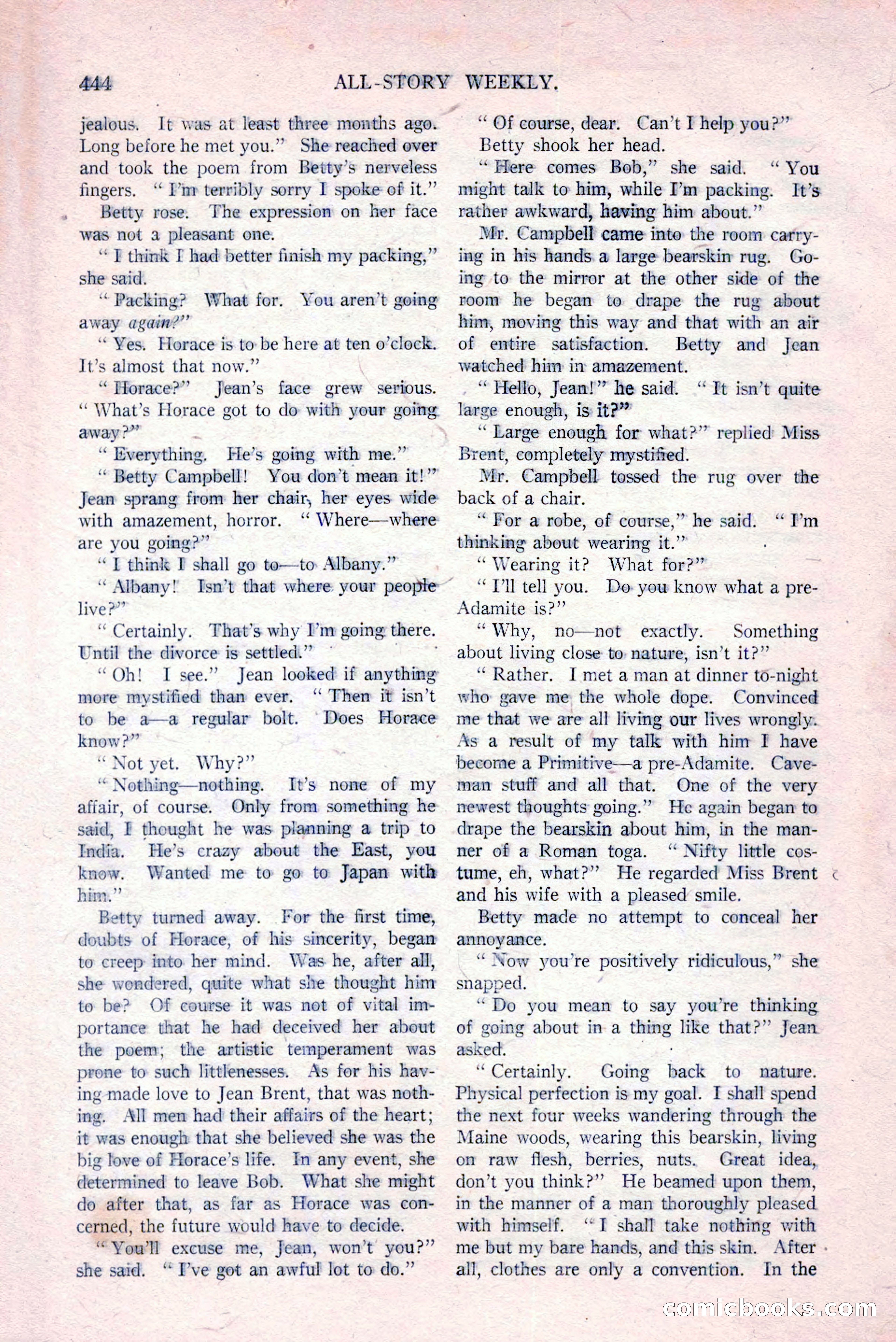 All-Story Weekly, March 29, 1919 — page 98 of 184