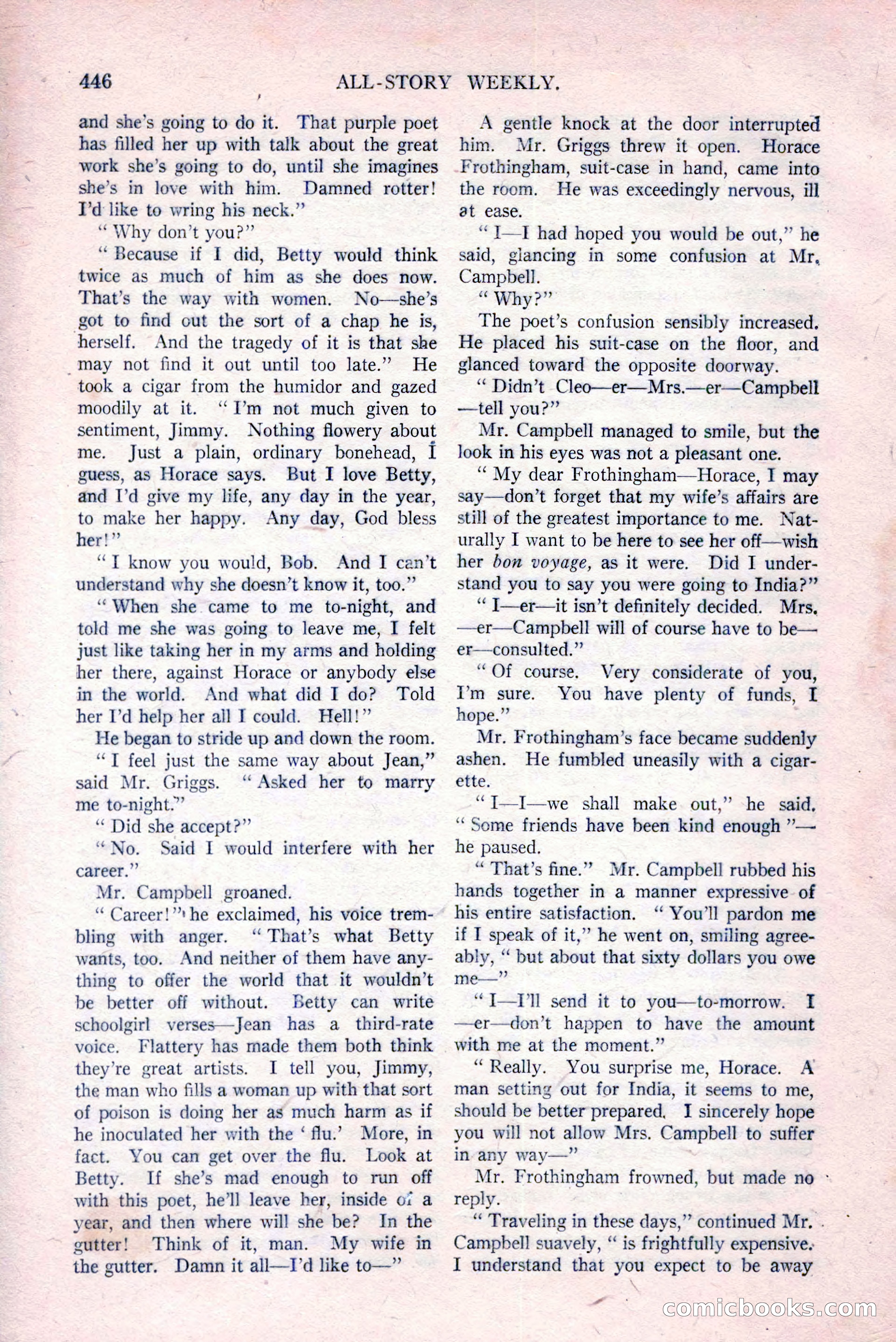 All-Story Weekly, March 29, 1919 — page 100 of 184