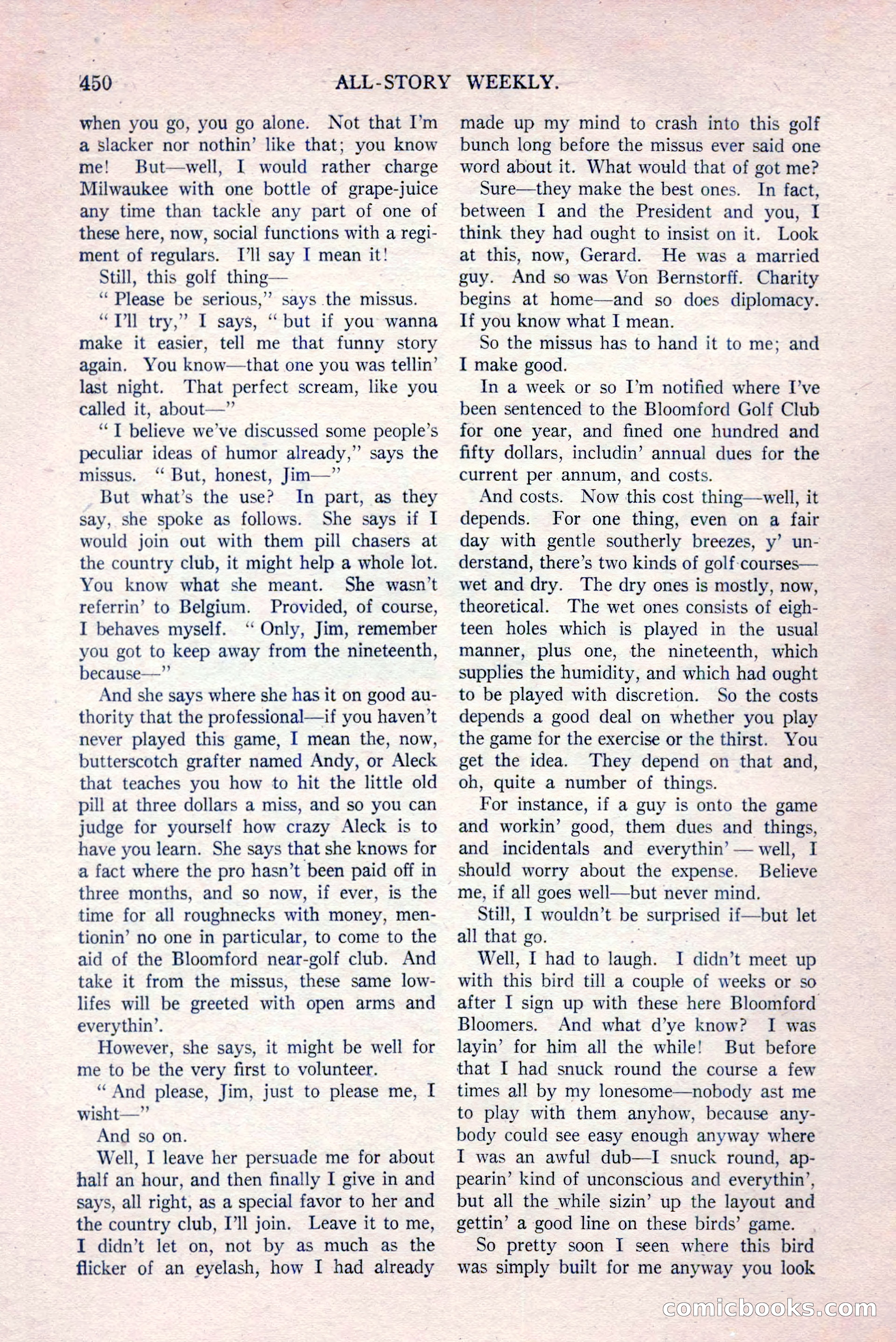 All-Story Weekly, March 29, 1919 — page 104 of 184