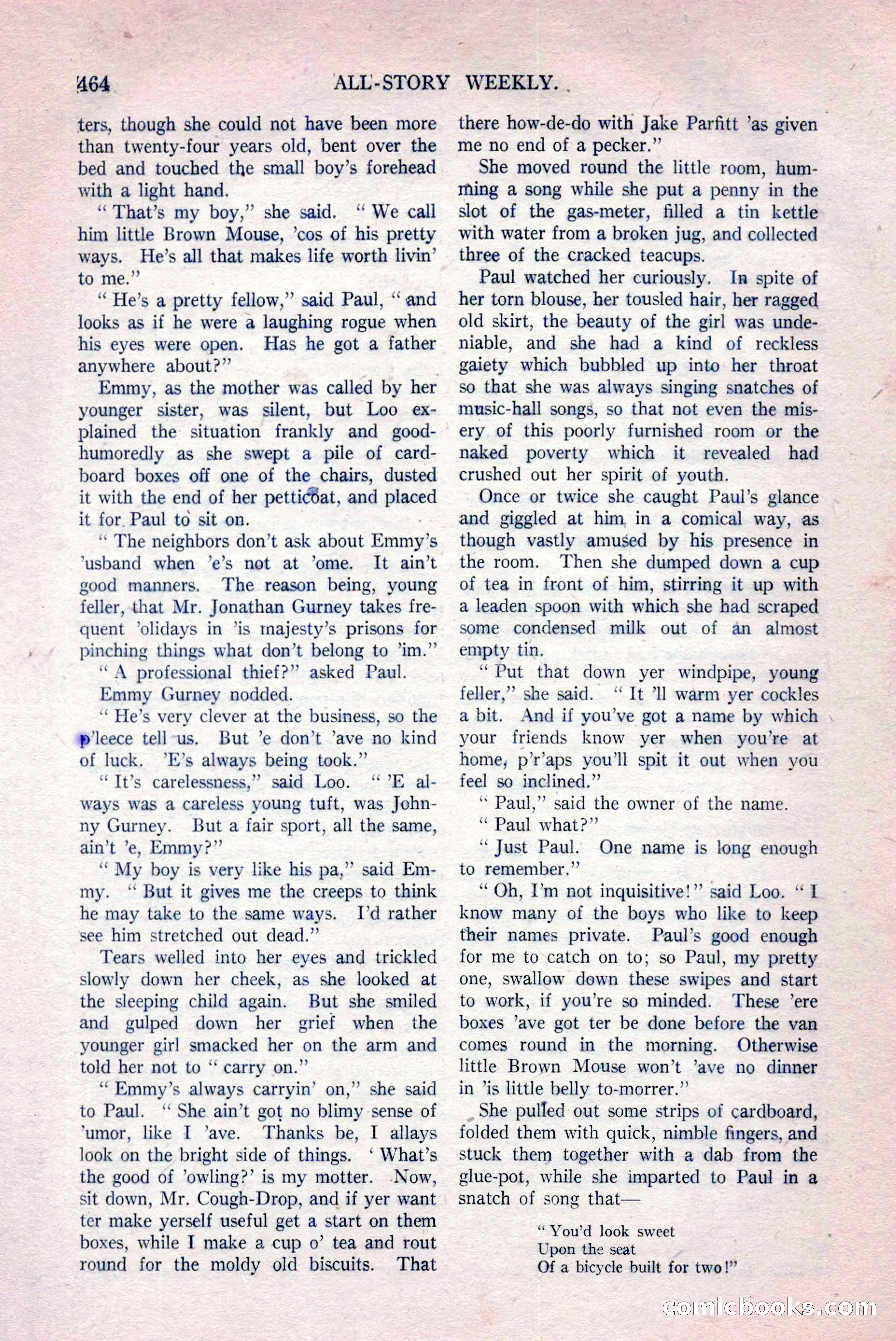 All-Story Weekly, March 29, 1919 — page 118 of 184