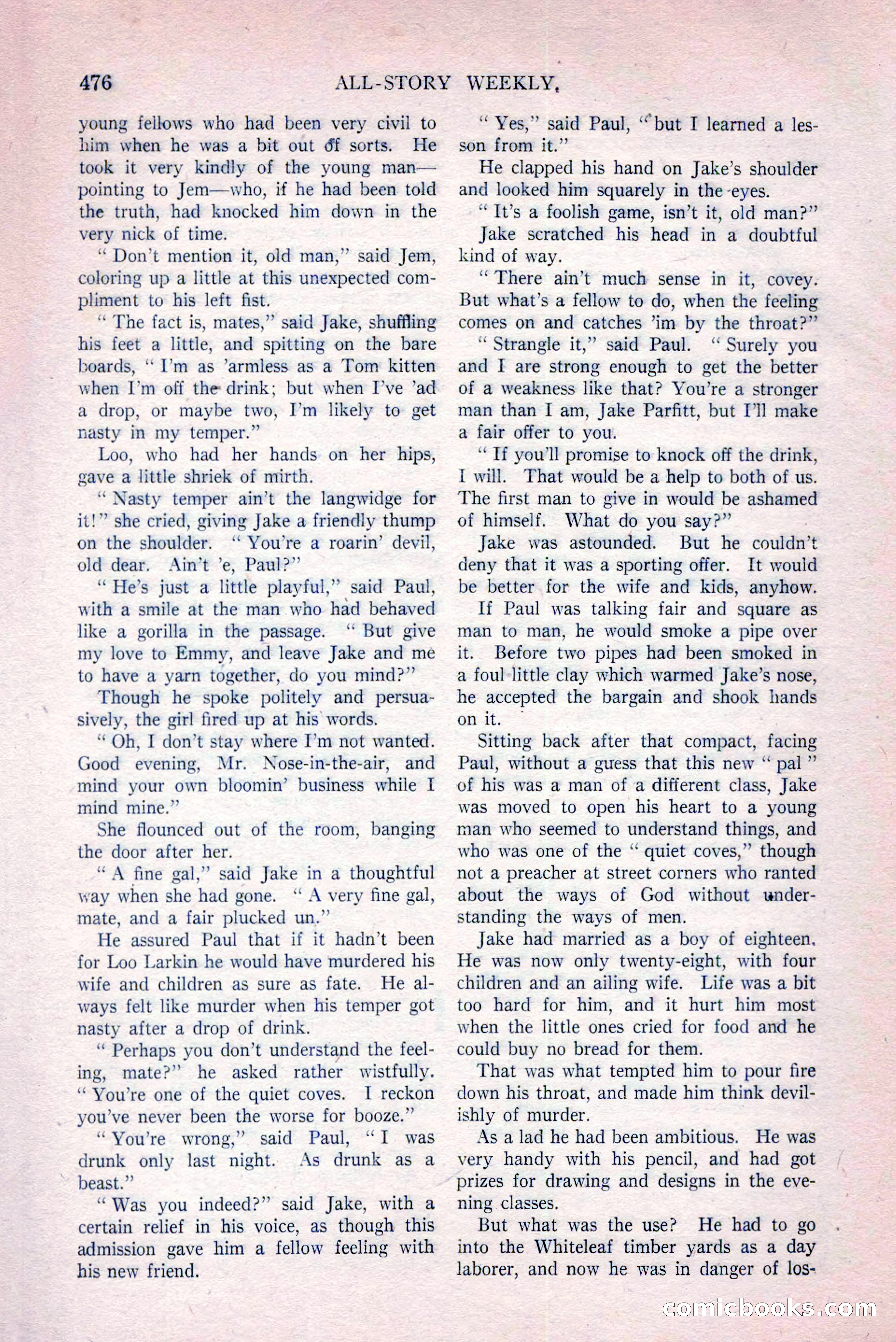 All-Story Weekly, March 29, 1919 — page 130 of 184