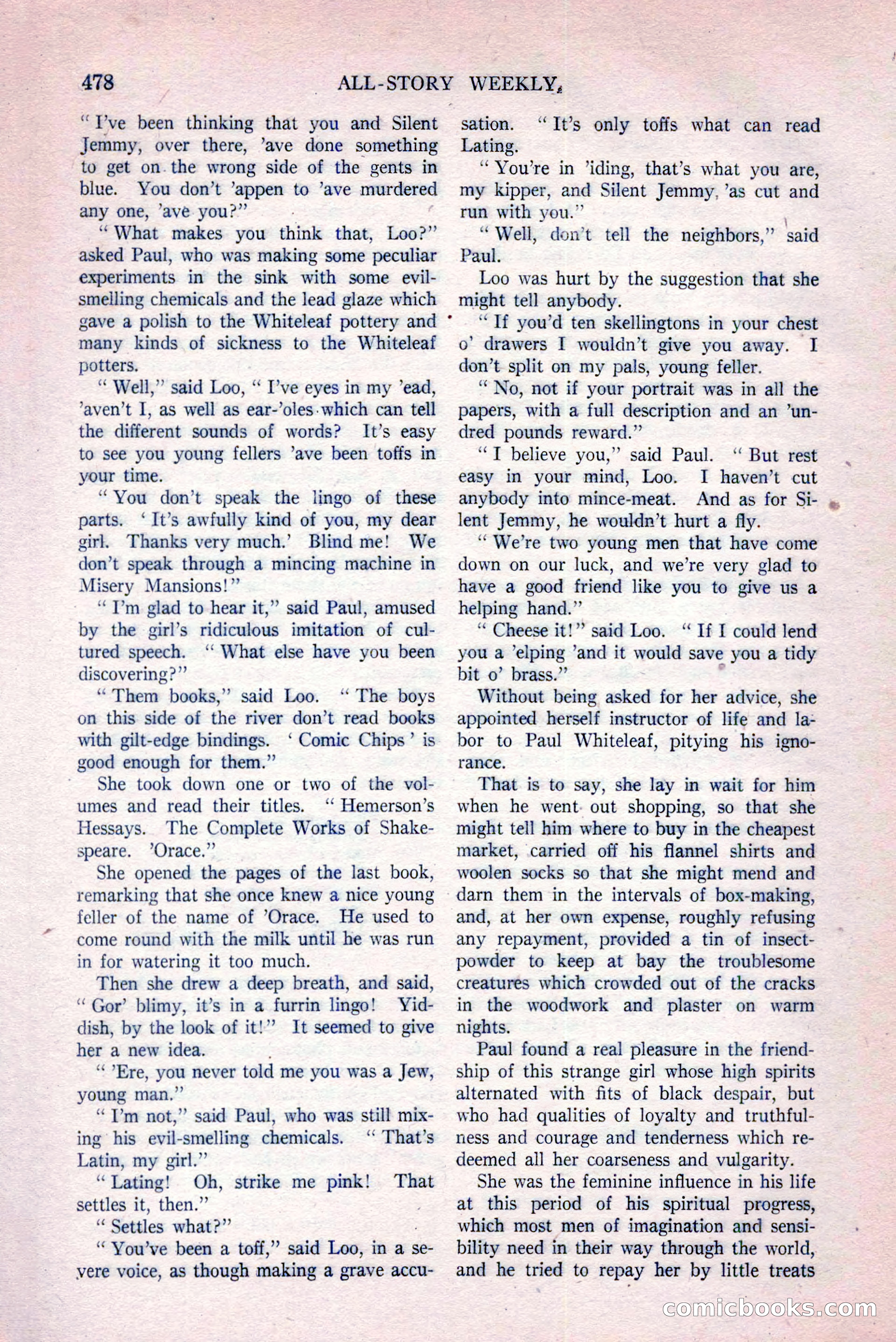 All-Story Weekly, March 29, 1919 — page 132 of 184