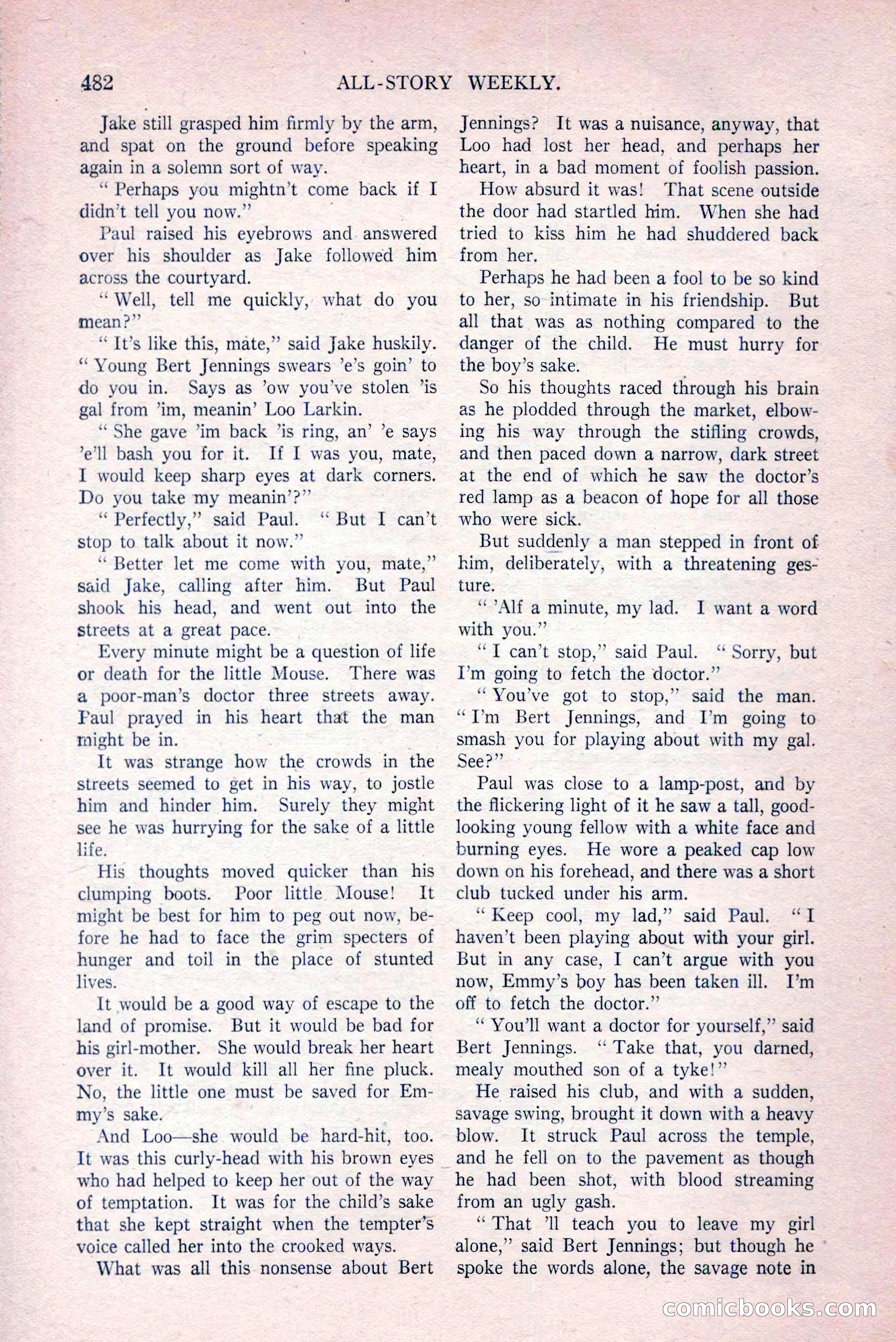 All-Story Weekly, March 29, 1919 — page 136 of 184