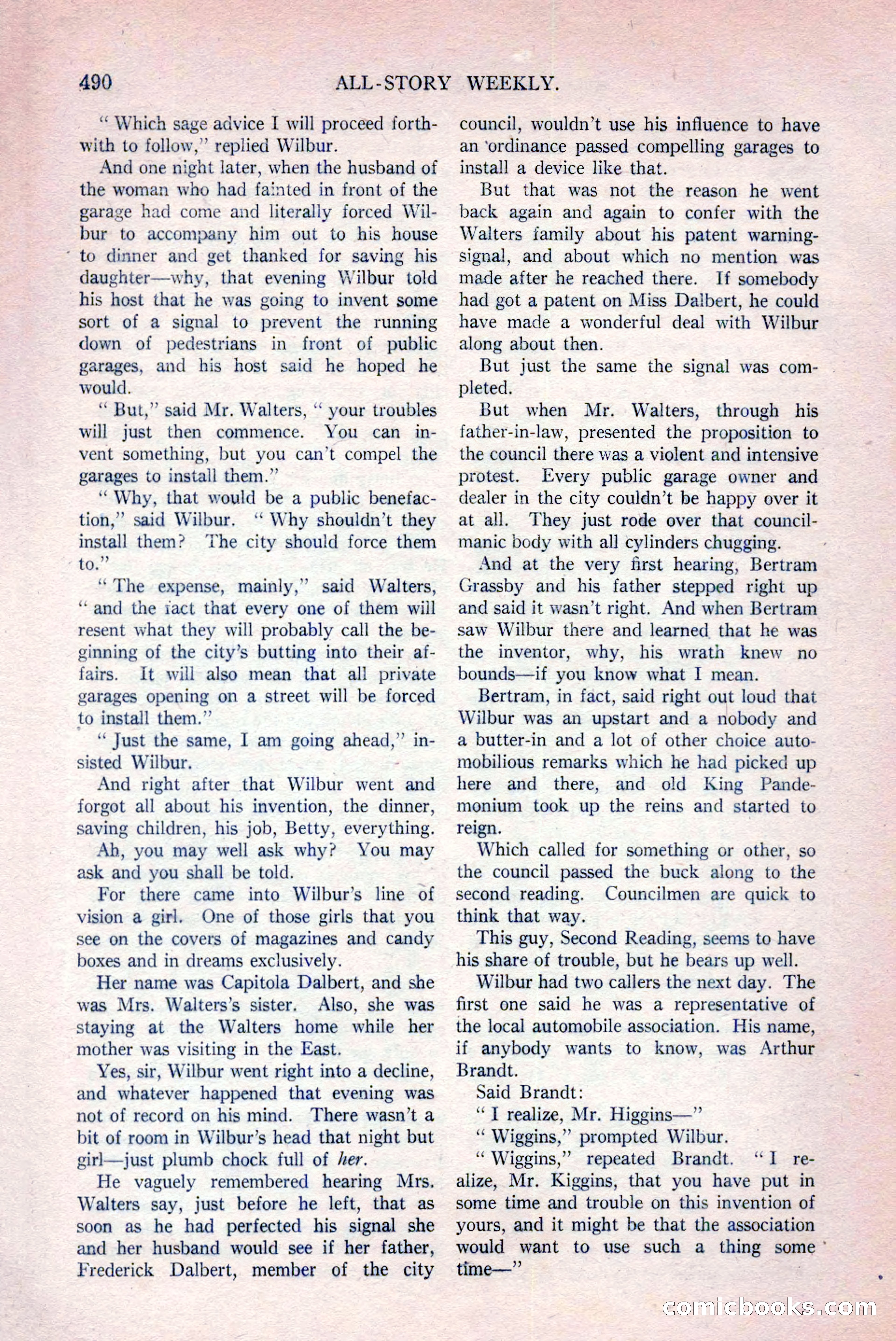 All-Story Weekly, March 29, 1919 — page 144 of 184