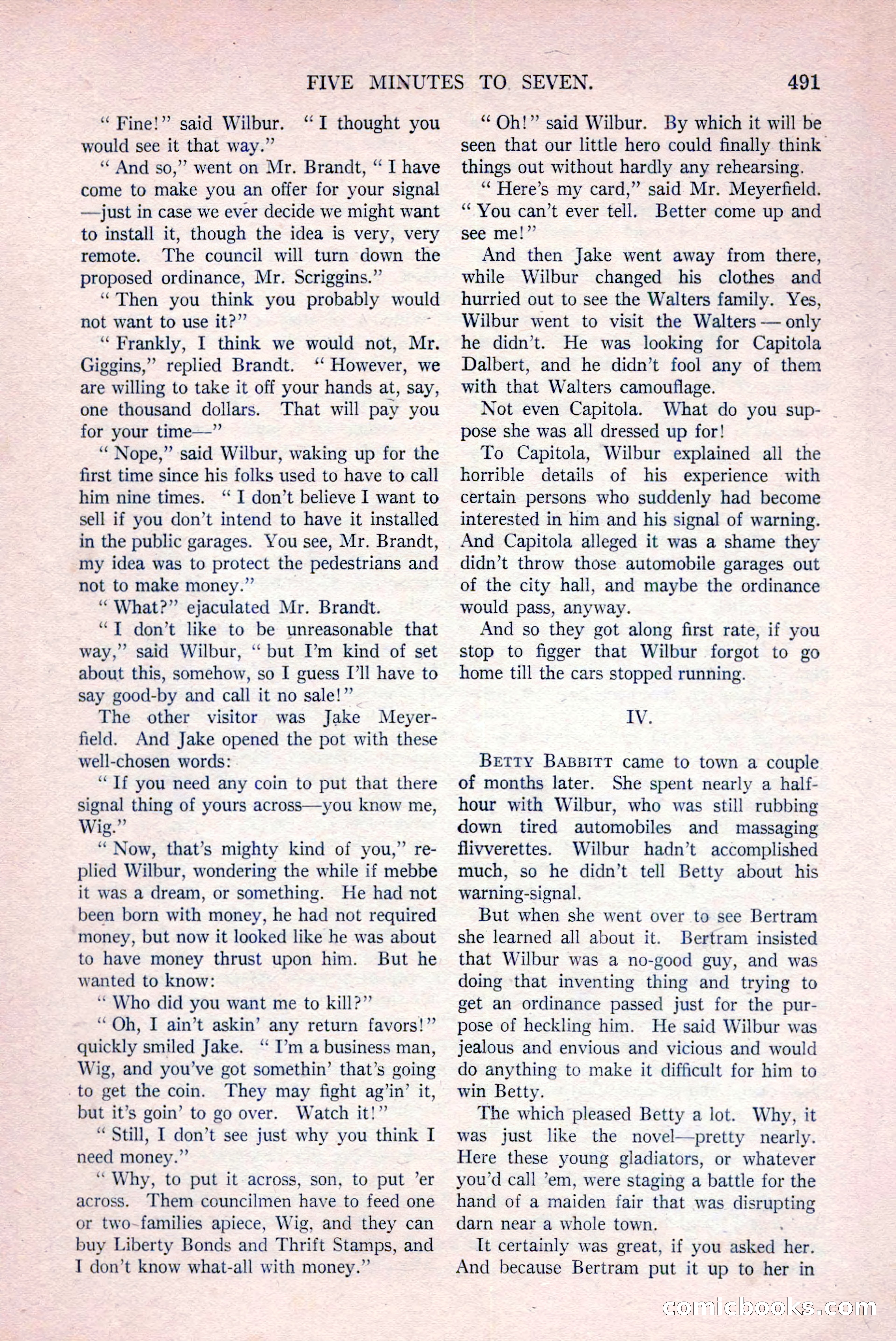All-Story Weekly, March 29, 1919 — page 145 of 184