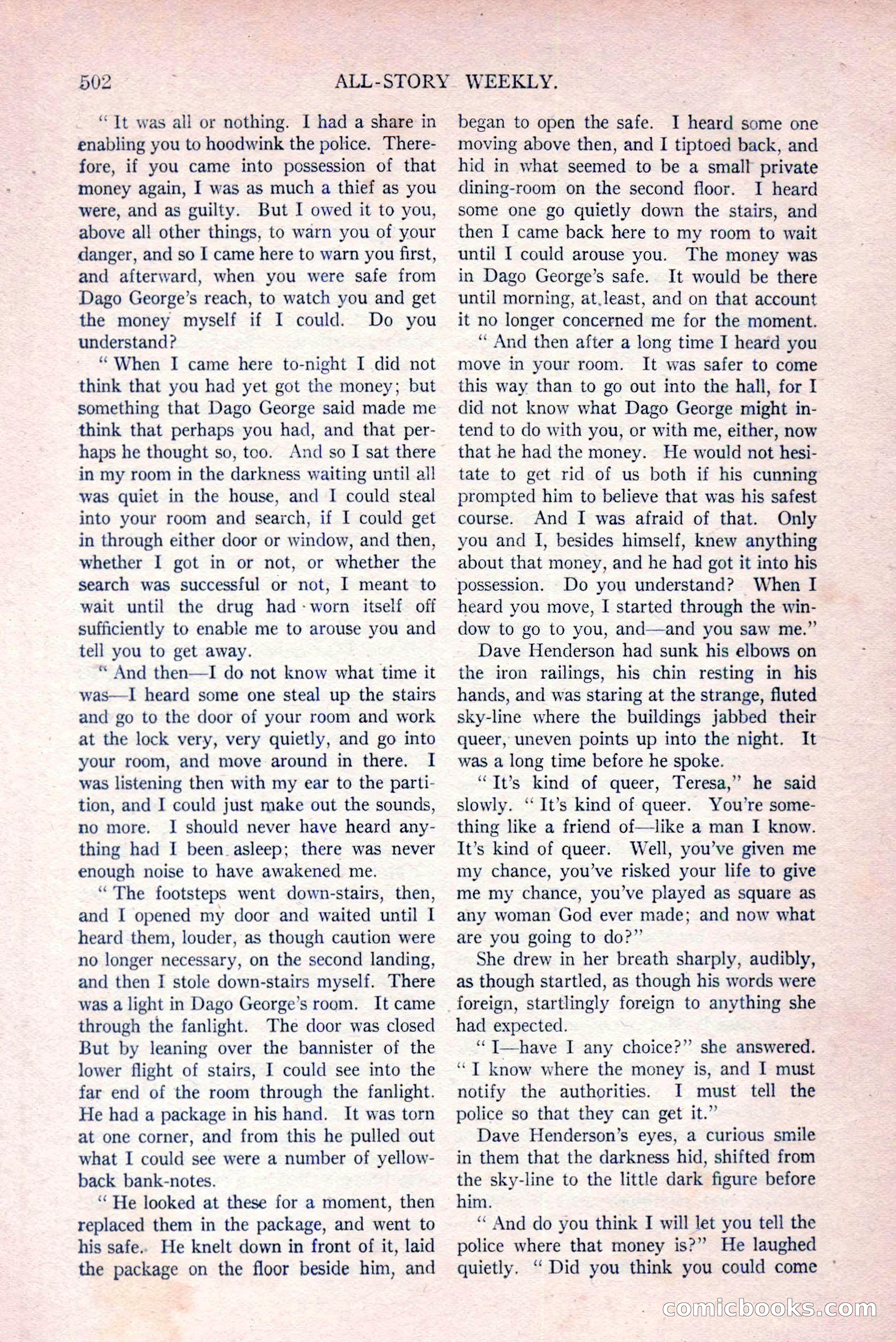All-Story Weekly, March 29, 1919 — page 156 of 184