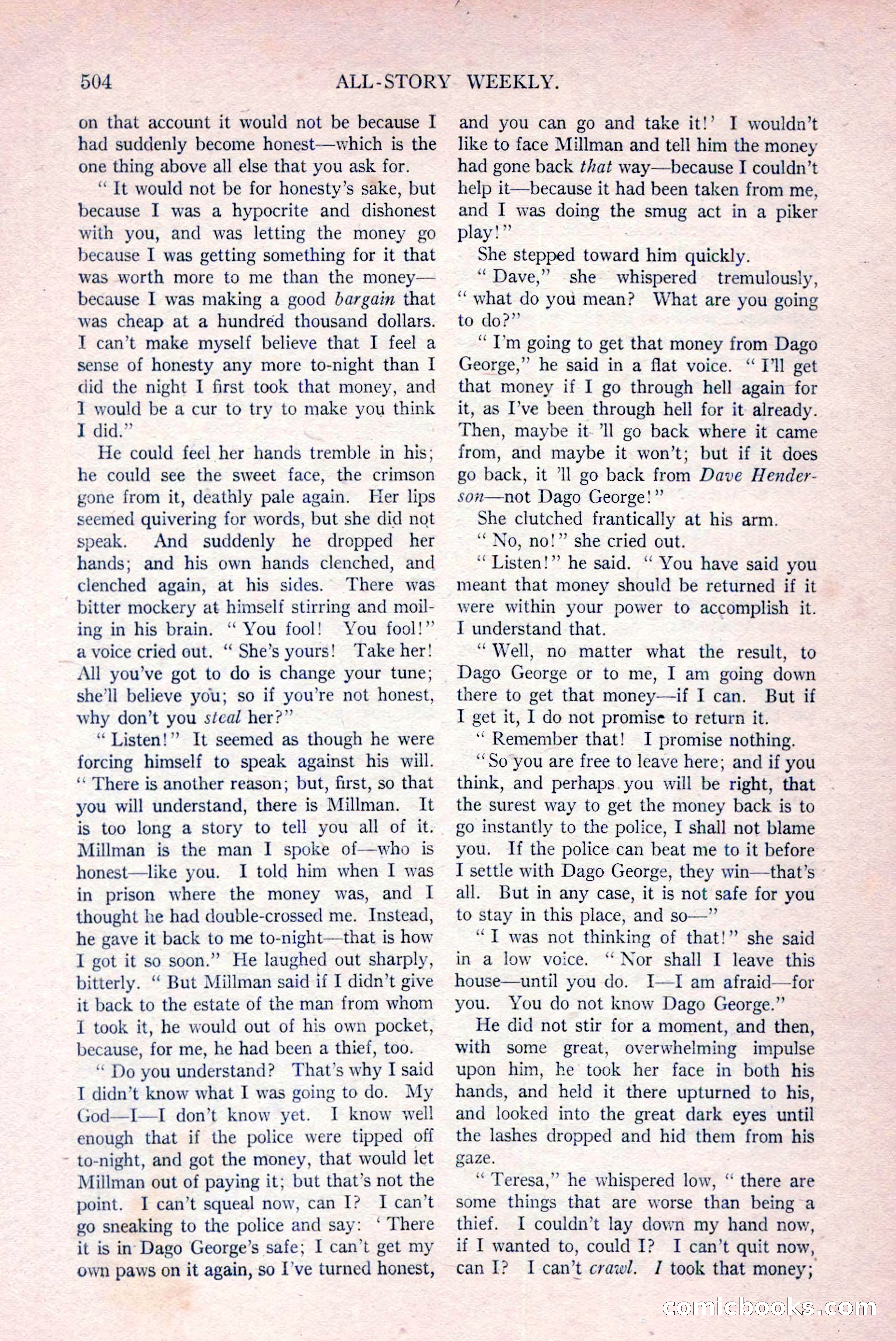 All-Story Weekly, March 29, 1919 — page 158 of 184